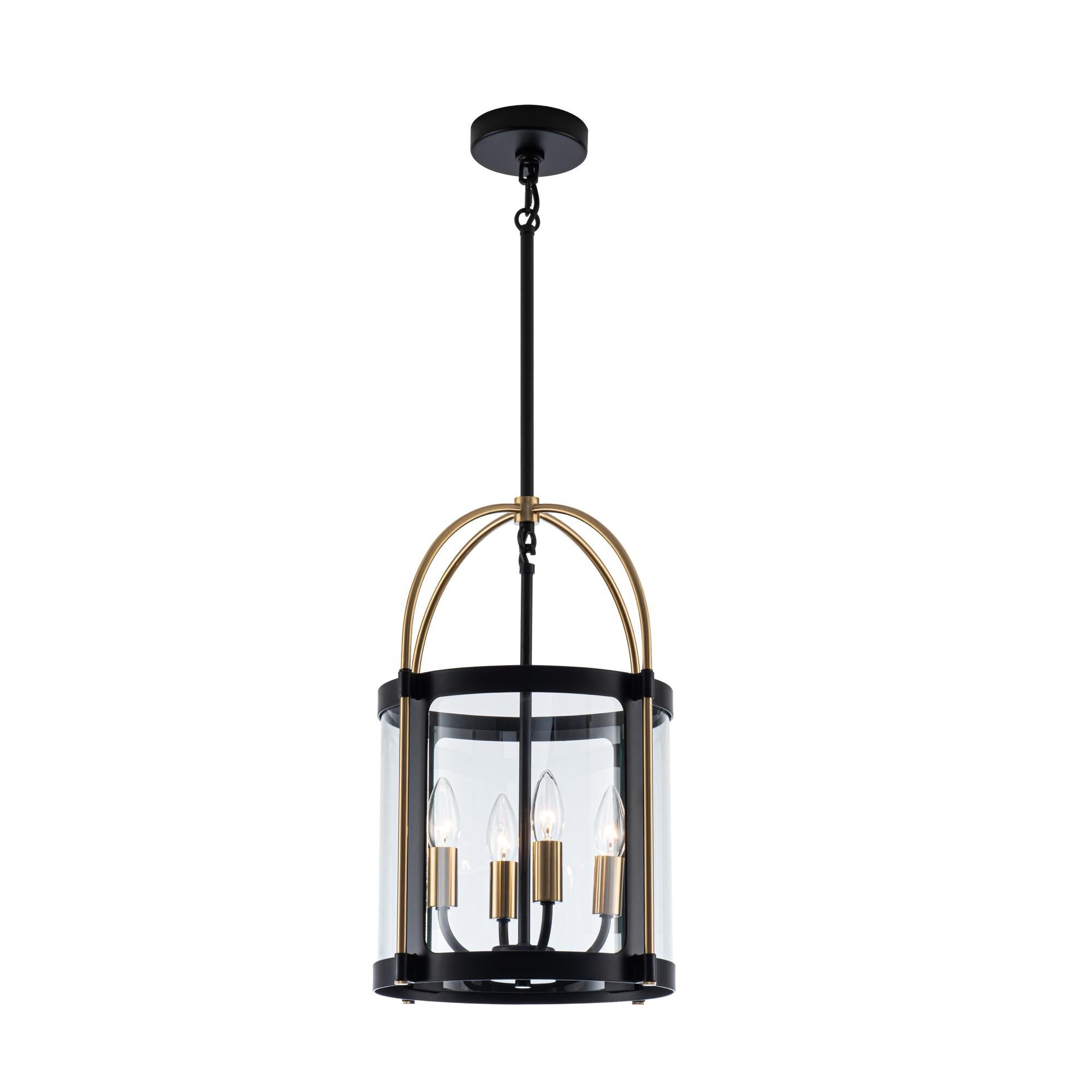 Shown in Black and Brushed Brass finish
