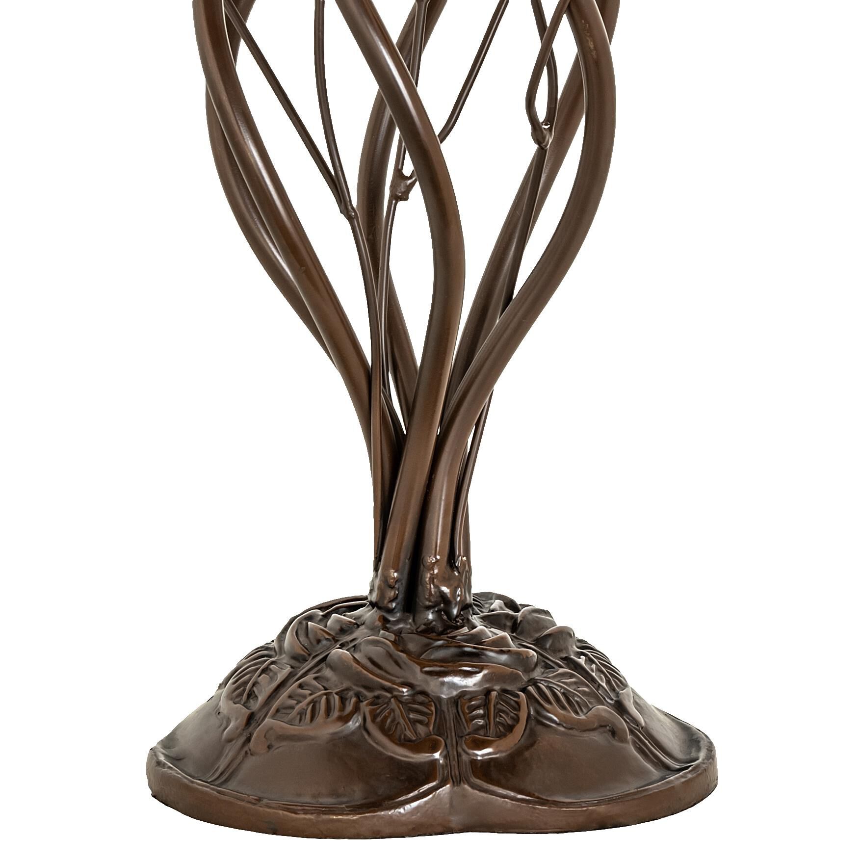 Shown in Mahogany Bronze finish and Amber /Acrylic;Green glass