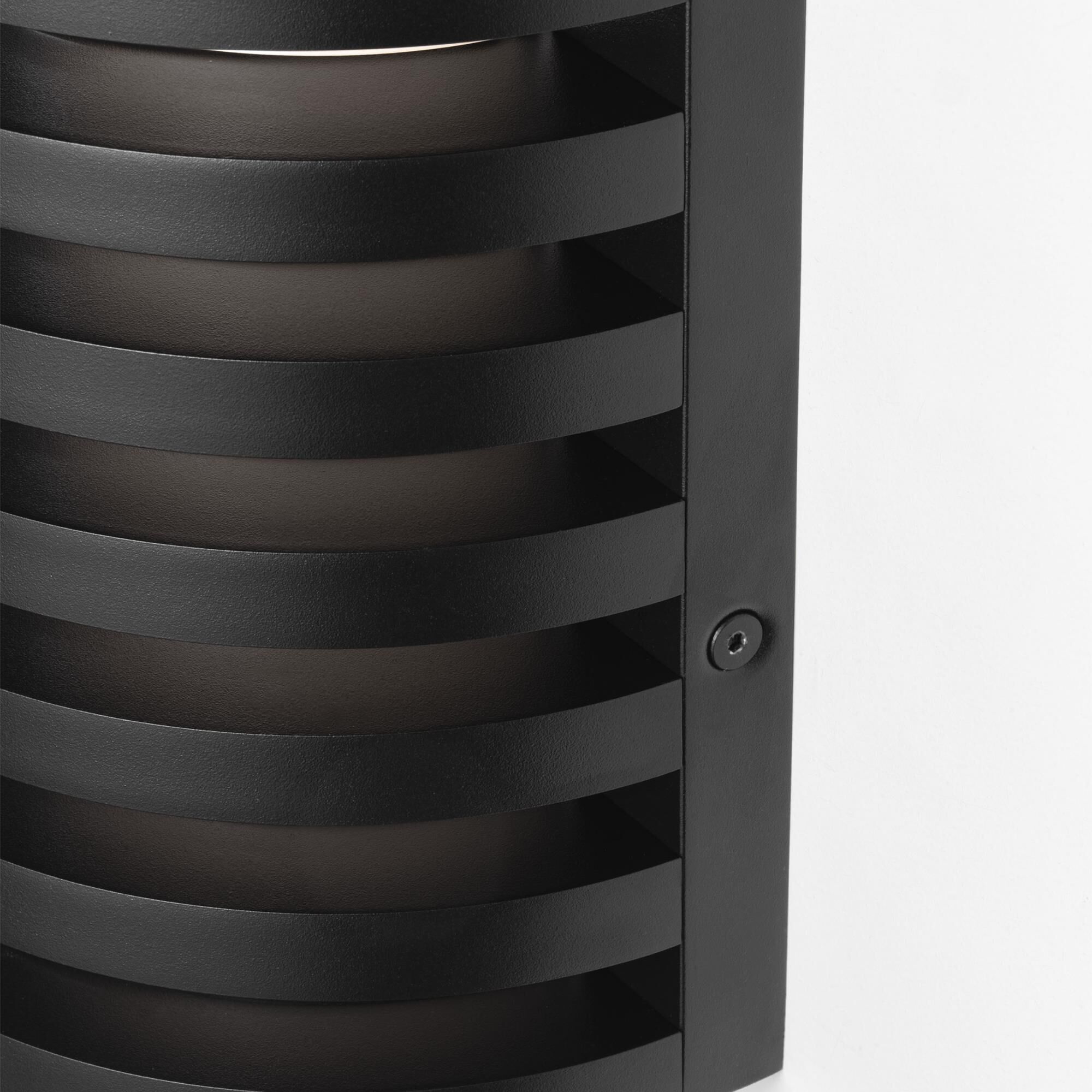 Shown in Outdoor Black finish and Crystal Diffuser glass