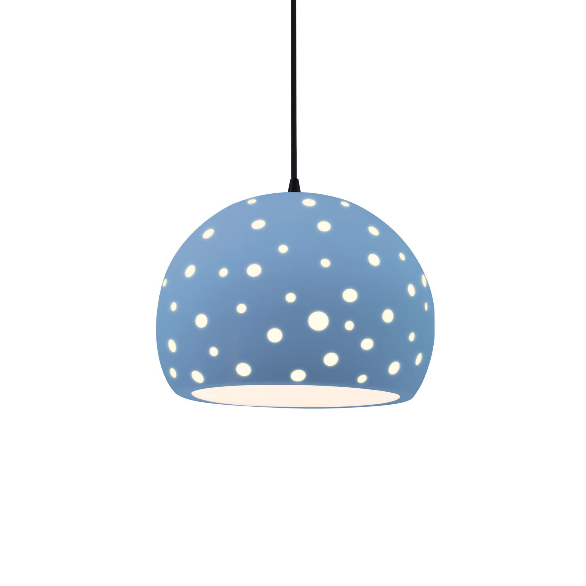 Shown in Matte Black finish and Sky Blue shade