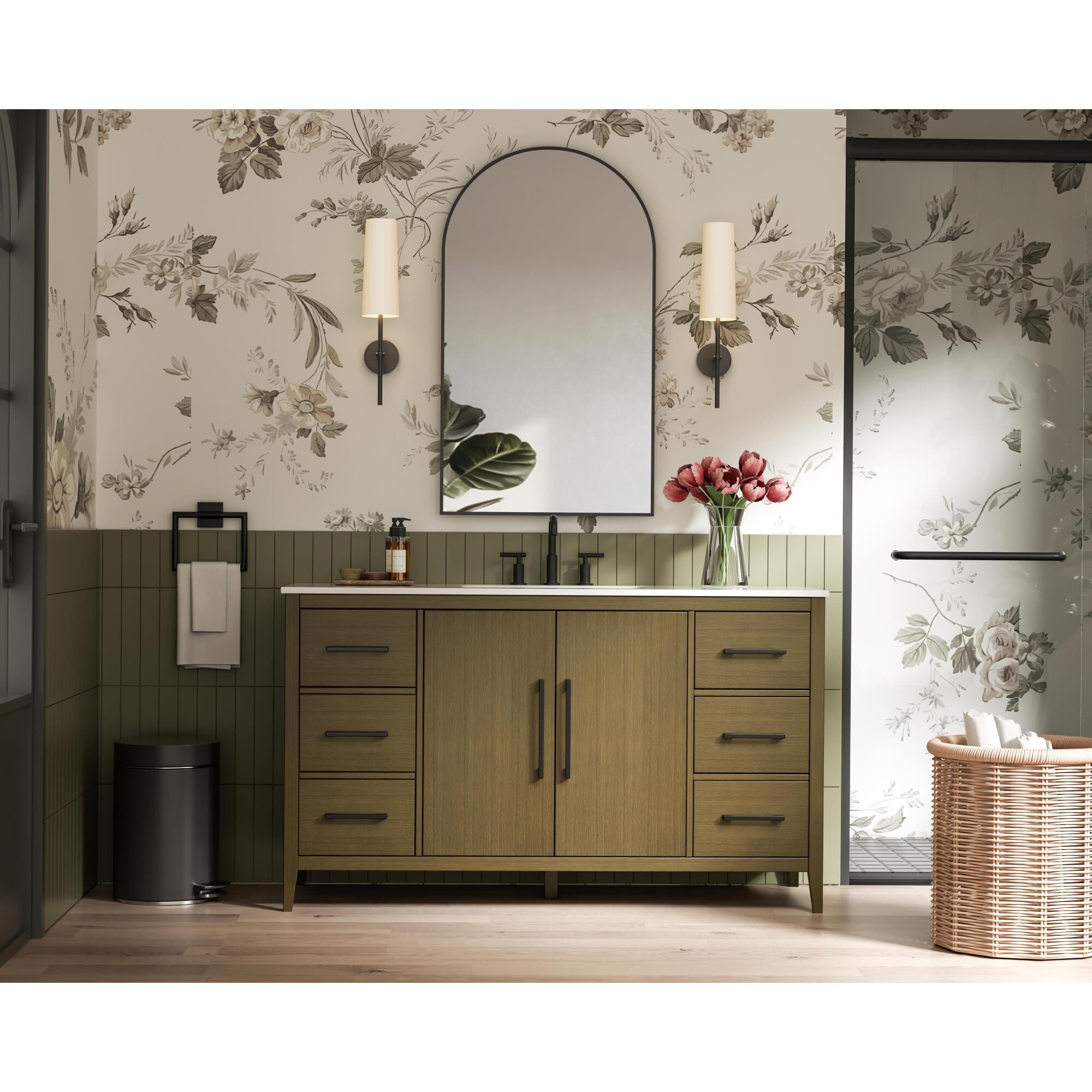 Shown in Chestnut Brown finish