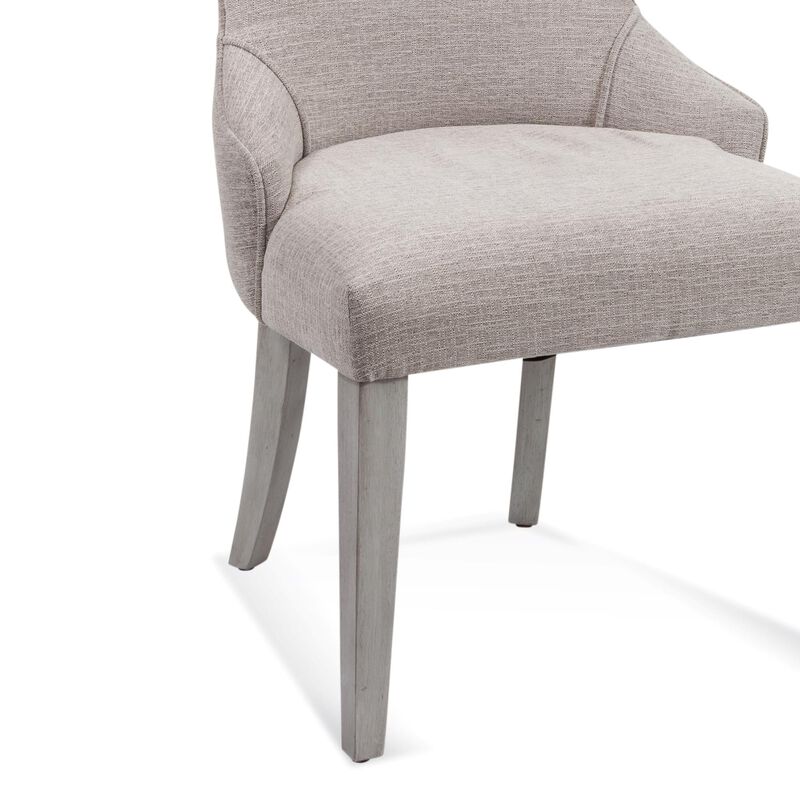 Delaney 38 Inch Side Chair Set of 2 by Bassett Mirror Company