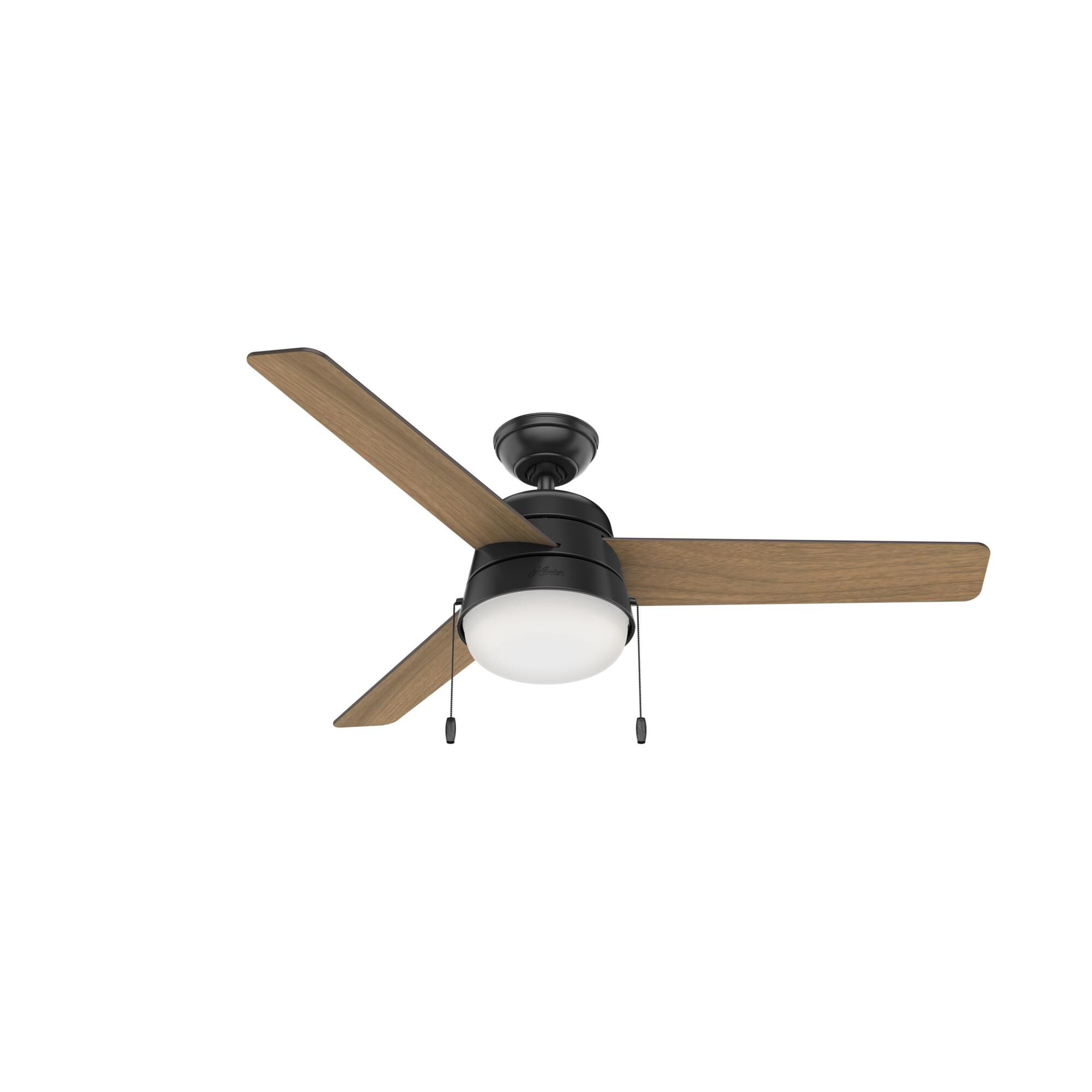 Aker 52 Inch Ceiling Fan with Light Kit by Hunter Fan