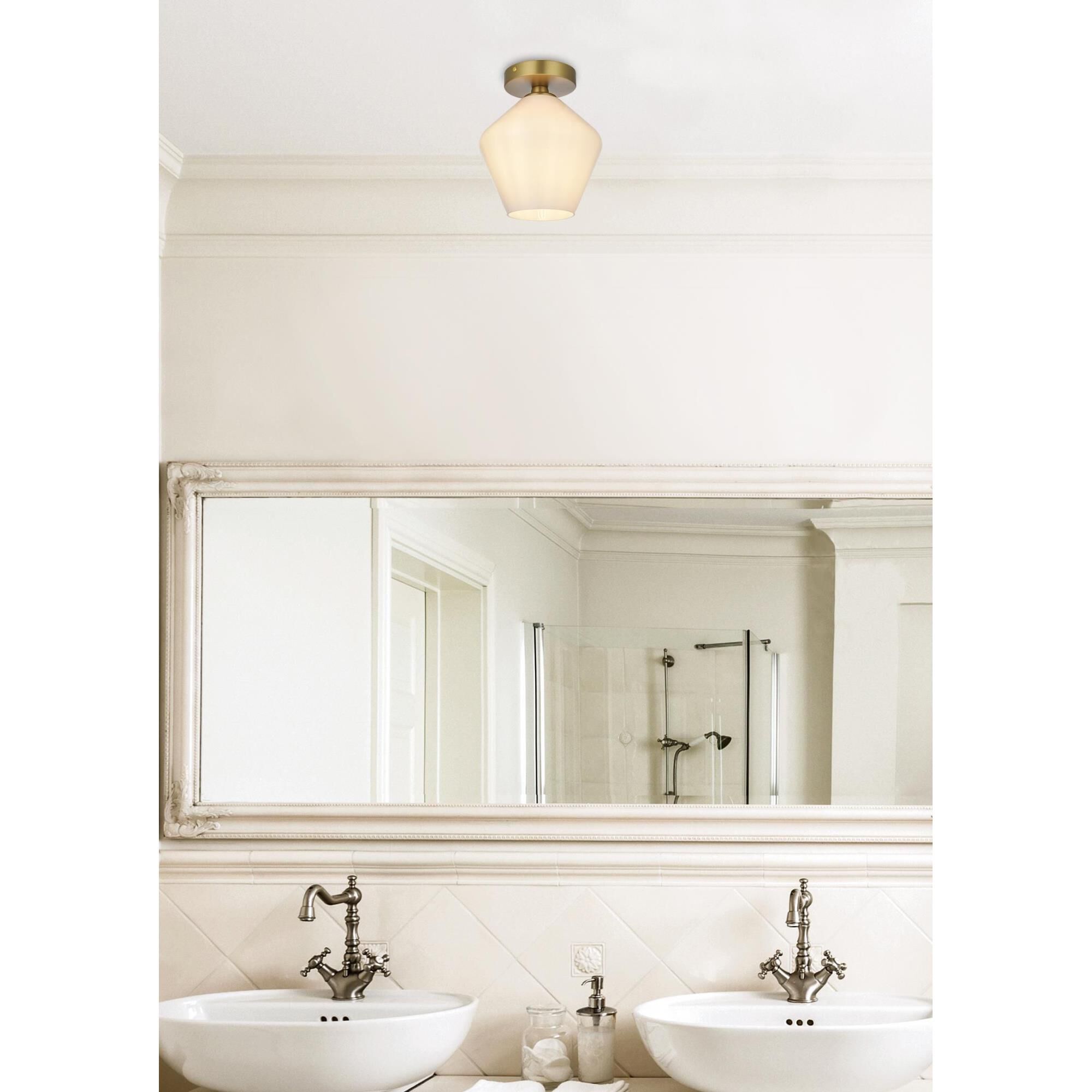 Gene 8 Inch Flush Mount by Elegant Lighting