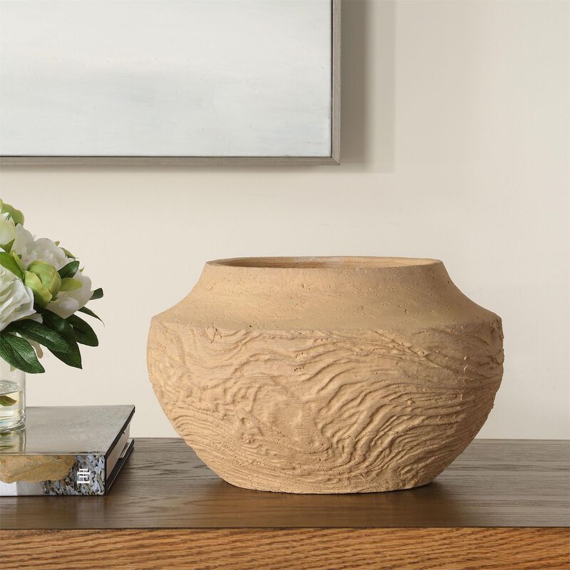 Sandstone Flow Vase by Uttermost