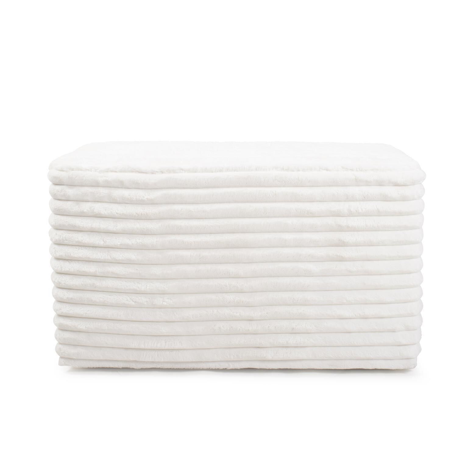 Shown in Hand Sewn White finish