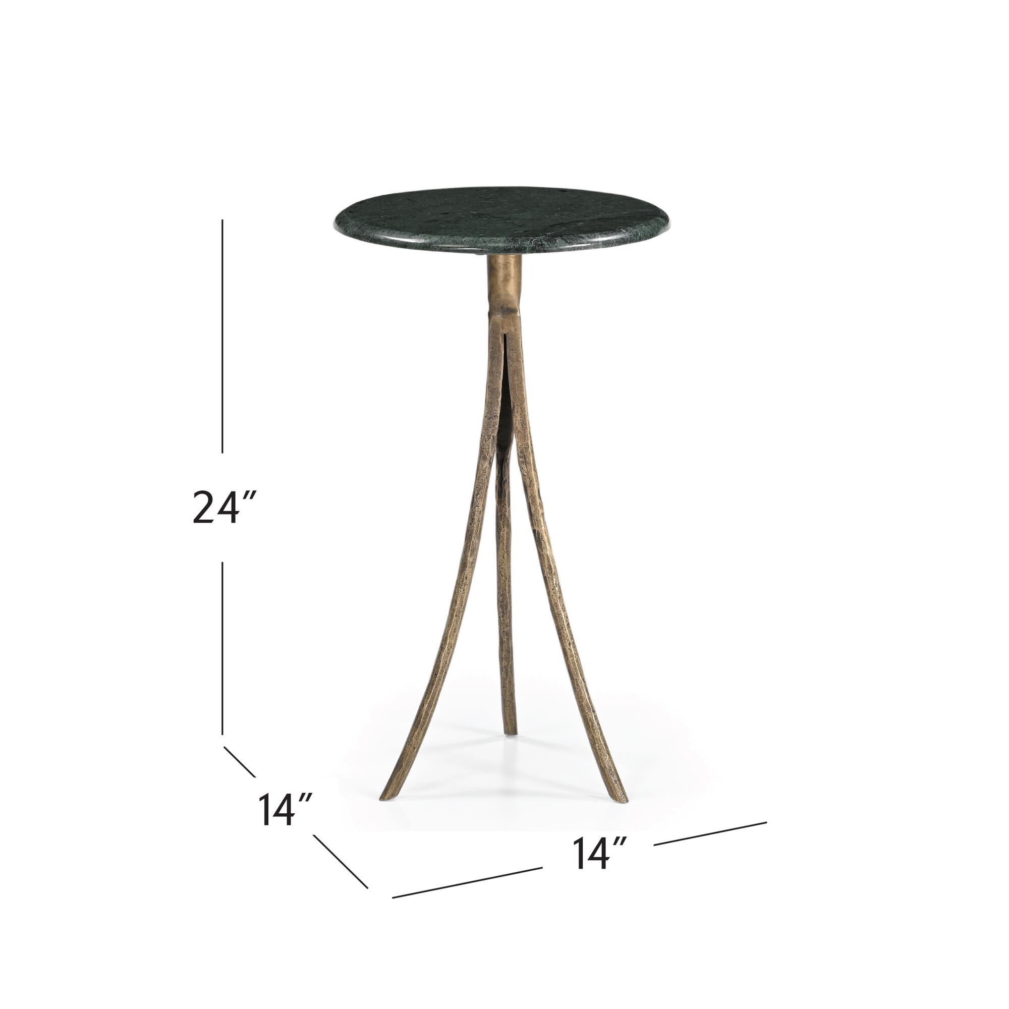 Shown in Antique Brass and Green finish