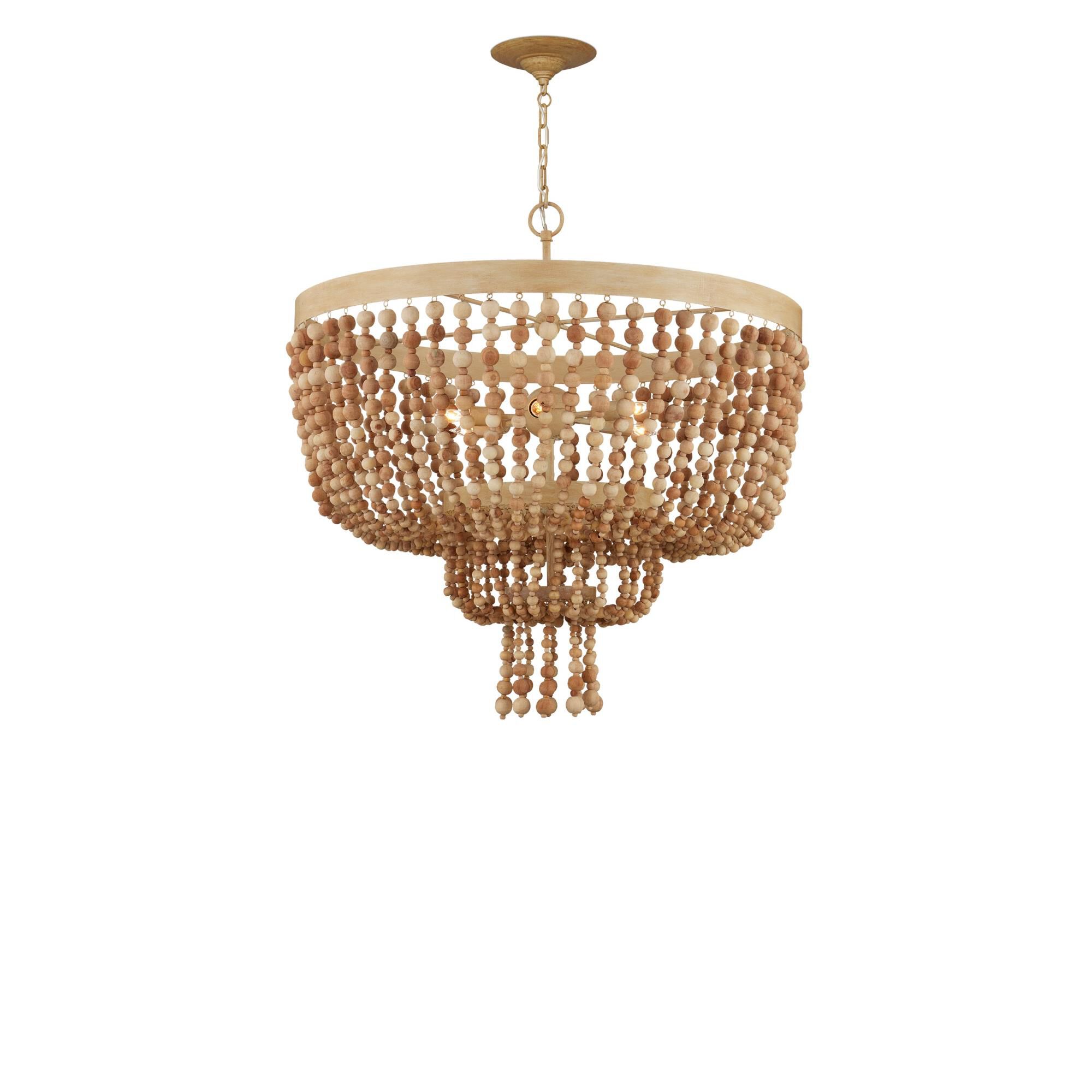 Sabia 28 Inch Chandelier by Currey and Company