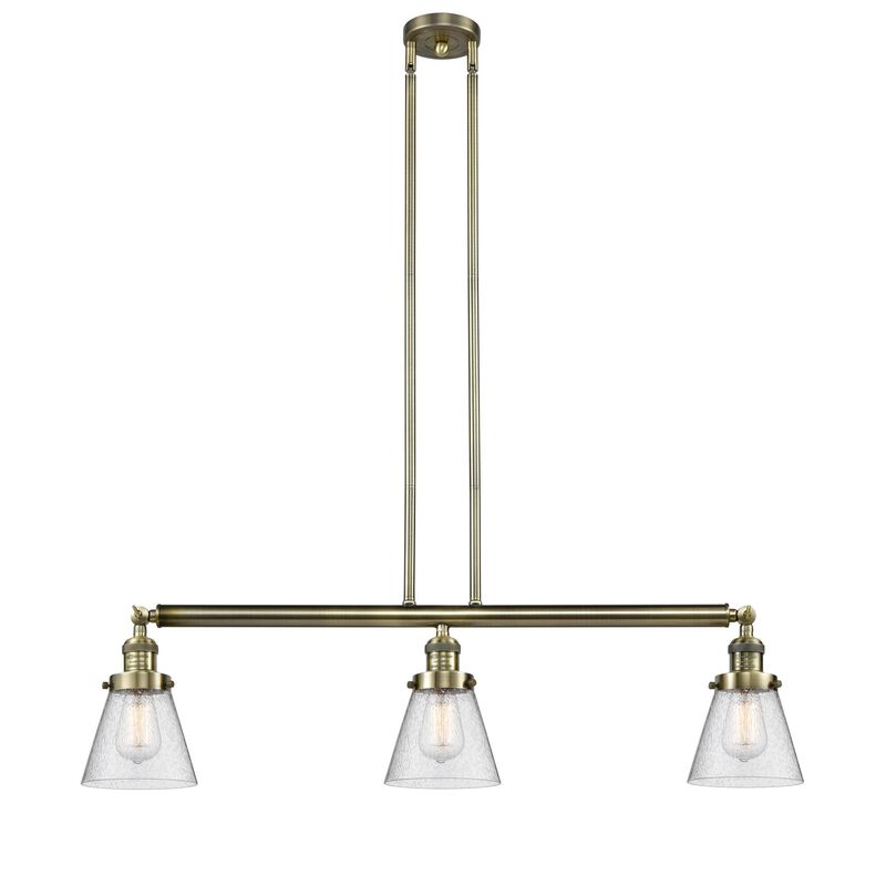 Bruno Marashlian Small Cone 36 Inch 3 Light Linear Suspension Light by Innovations Lighting