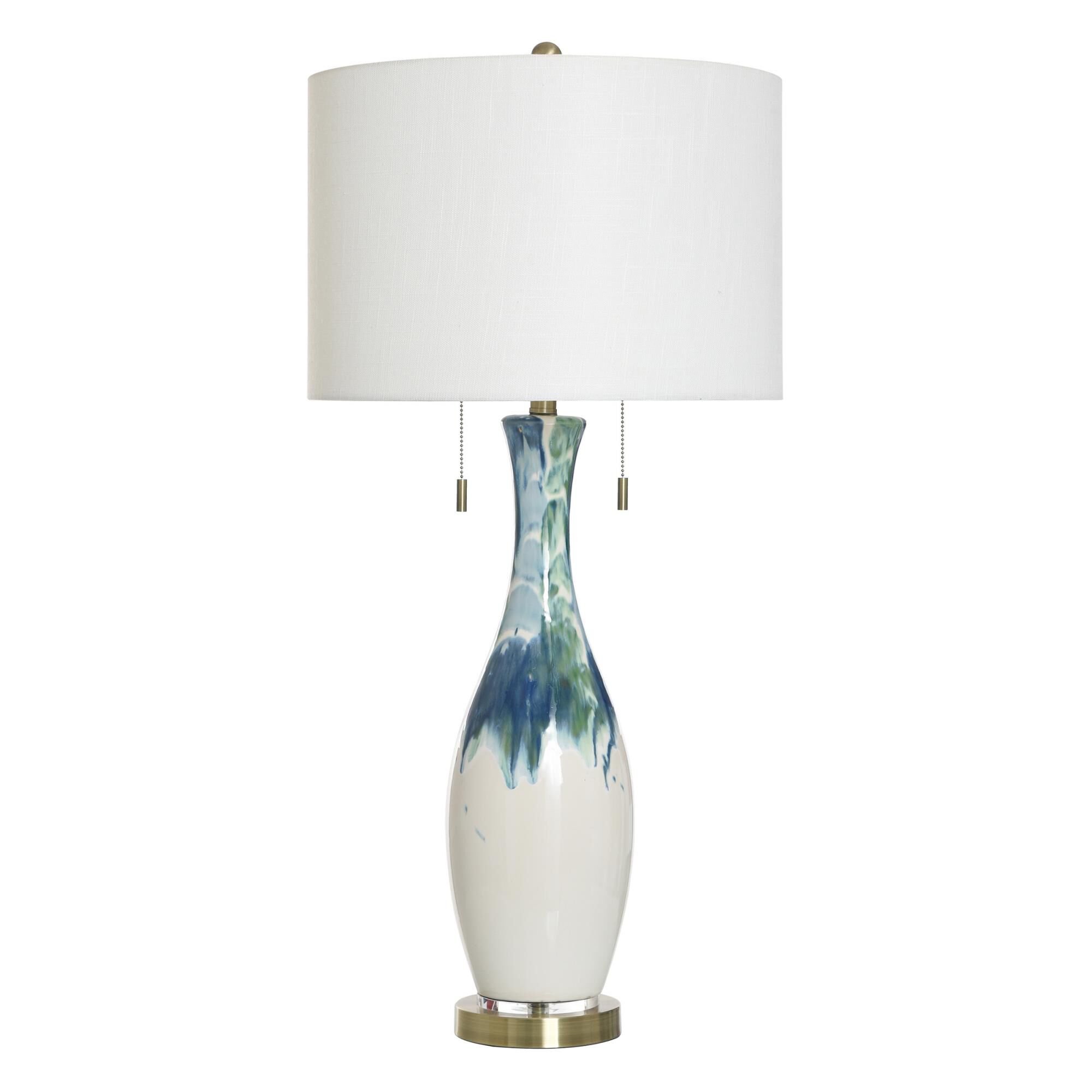 Shown in White finish and White shade