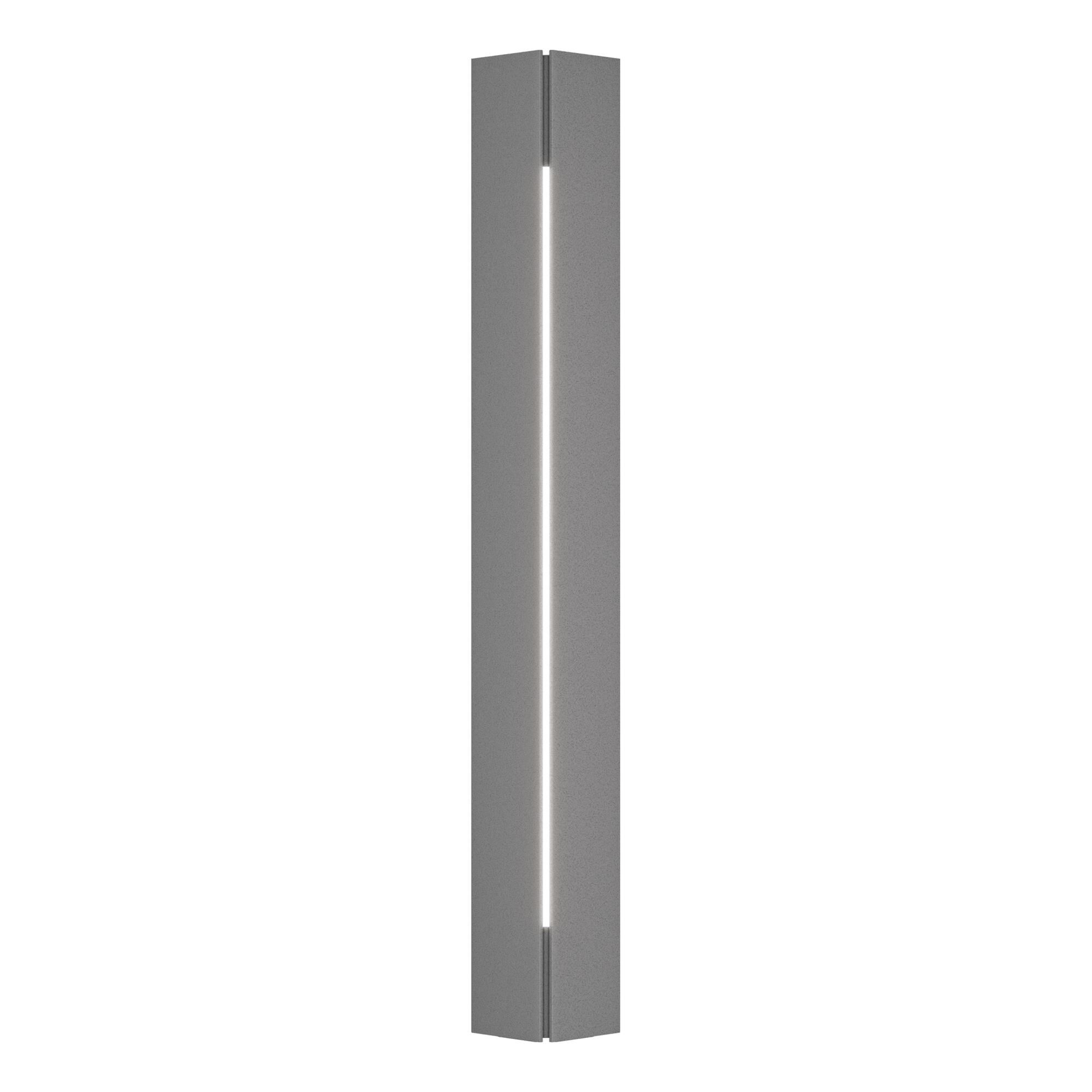Shown in Coastal Burnished Steel finish and White Acrylic glass