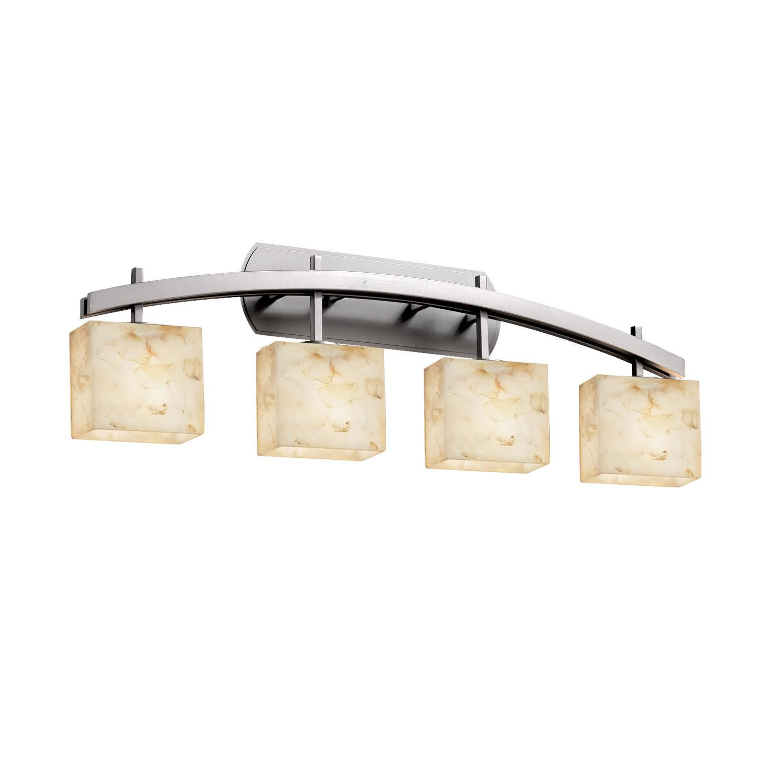 Alabaster Rocks! 35 Inch 4 Light Bath Vanity Light by Justice Design Group