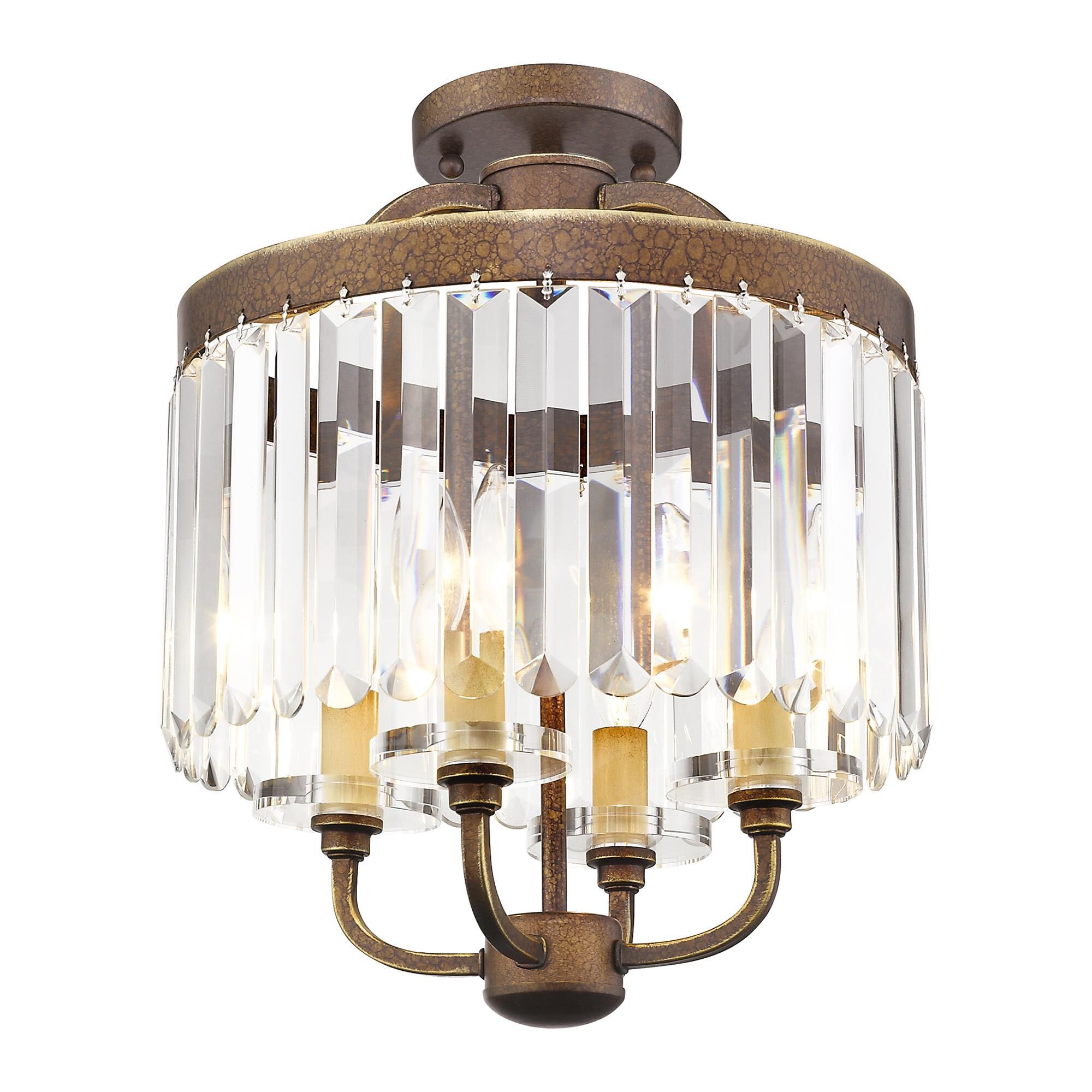 Ashton 13 Inch 4 Light Mini Chandelier by Livex Lighting