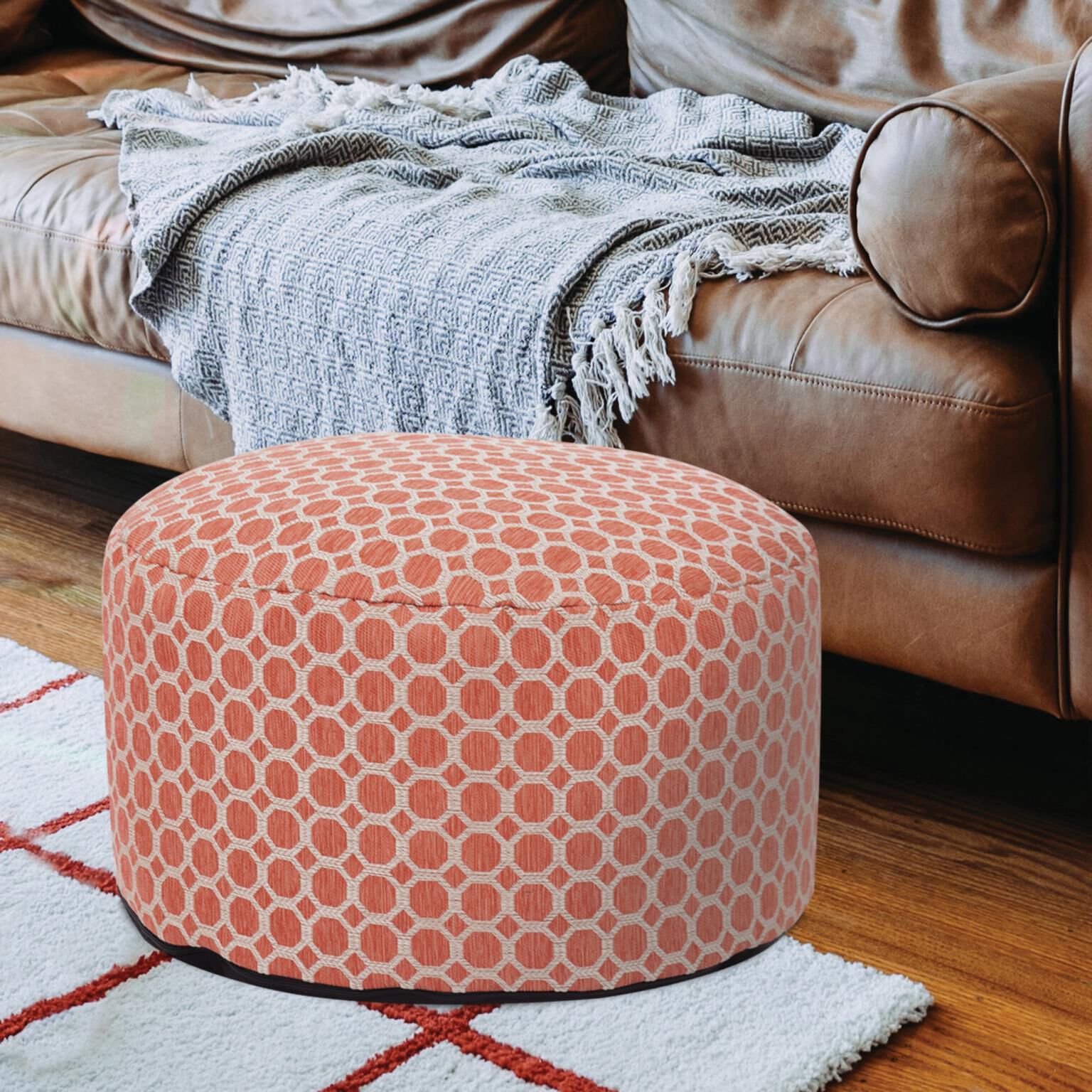 The Pyth Pouf Ottoman by Howard Elliott Collection