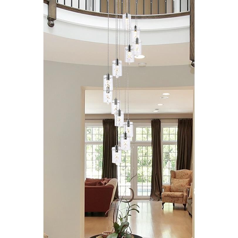 Hana 22 Inch 12 Light LED Multi Light Pendant by Elegant Lighting