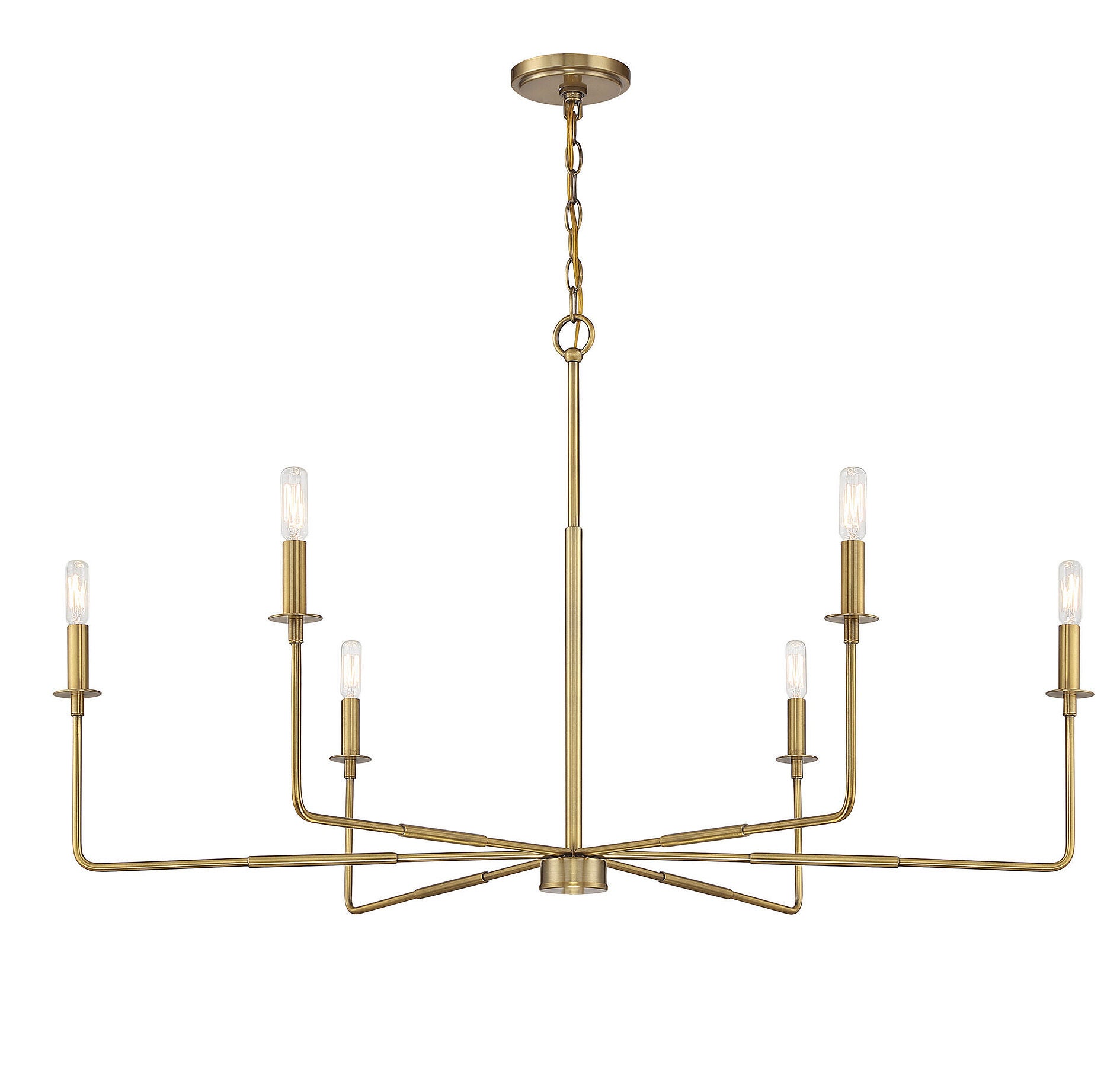 Salerno 42 Inch 6 Light Chandelier by Savoy House