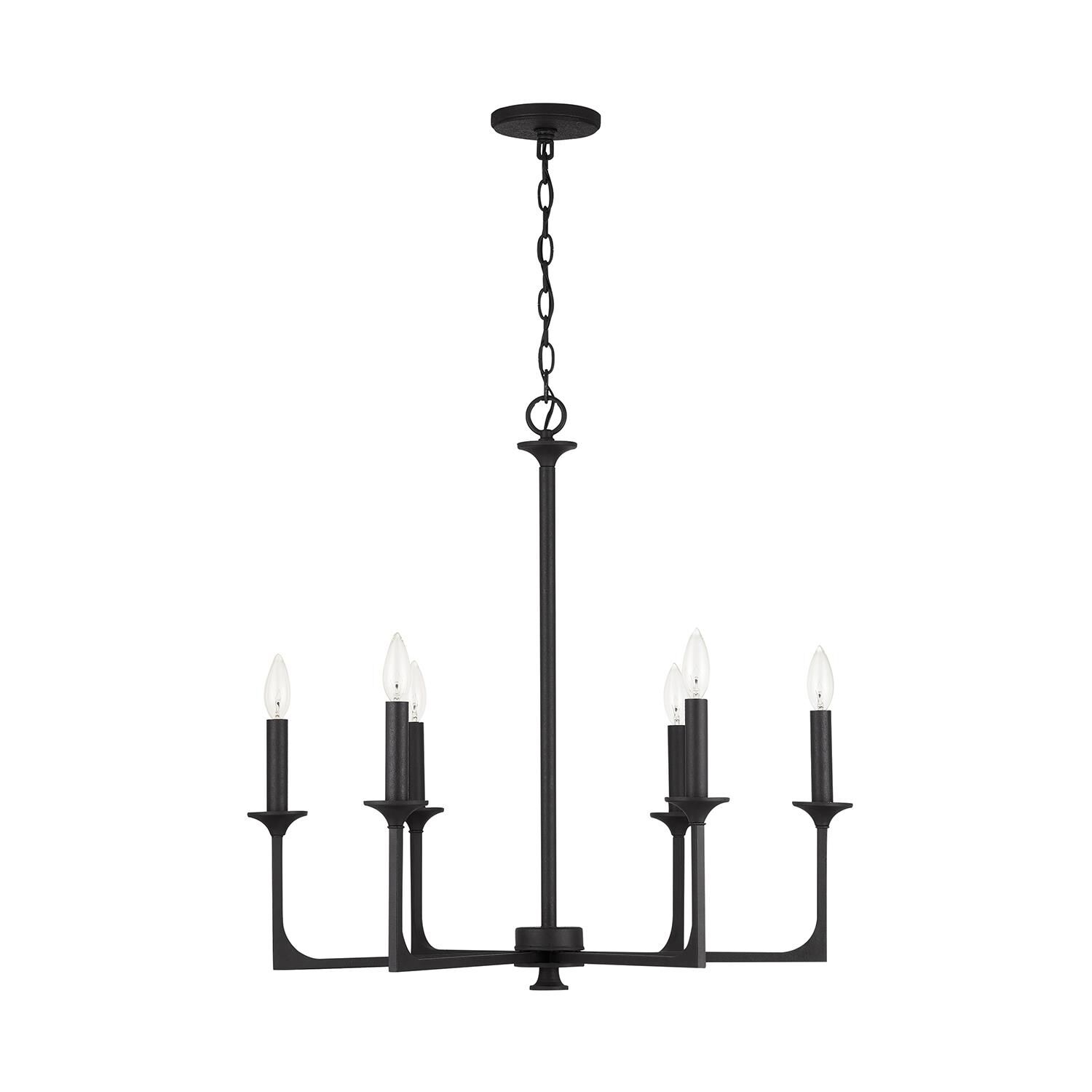 Clint 28 Inch 6 Light Chandelier by Capital Lighting Fixture Company