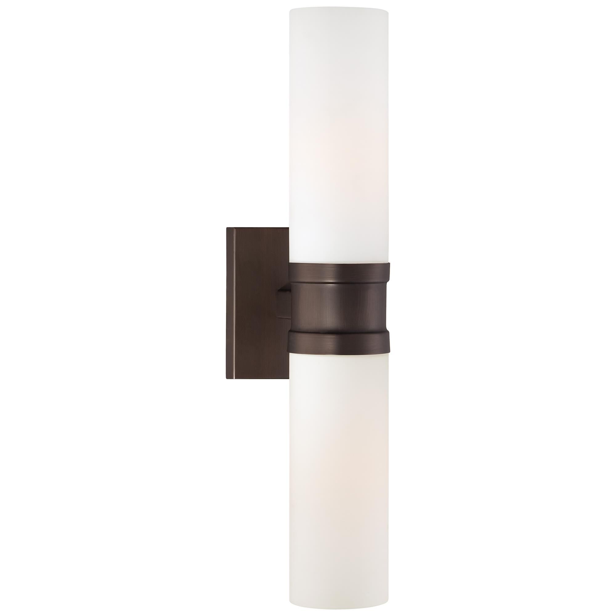 Shown in Copper Bronze Patina finish and Etched Opal glass