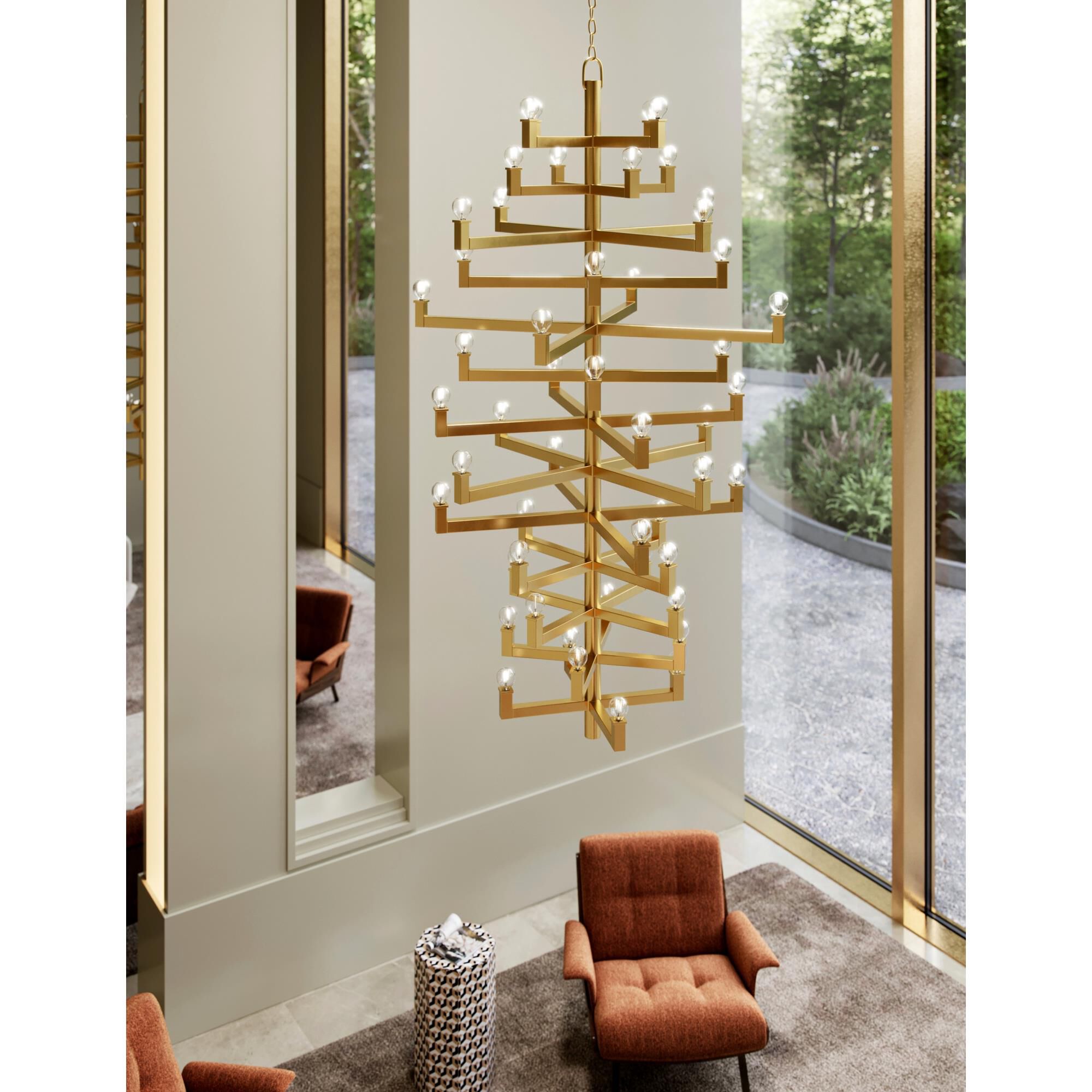 Shown in Brass finish