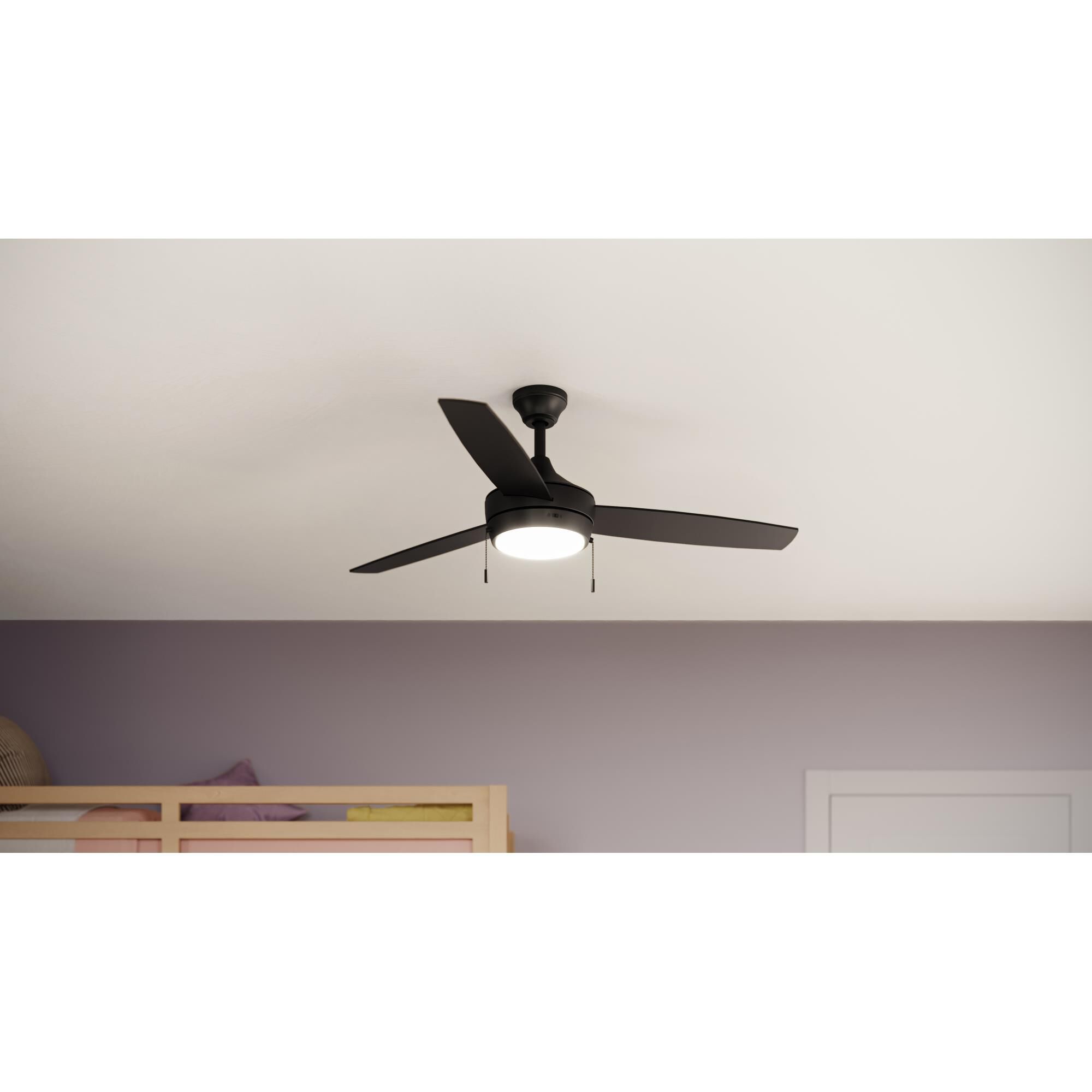 Shown in Matte Black finish and White Opal glass