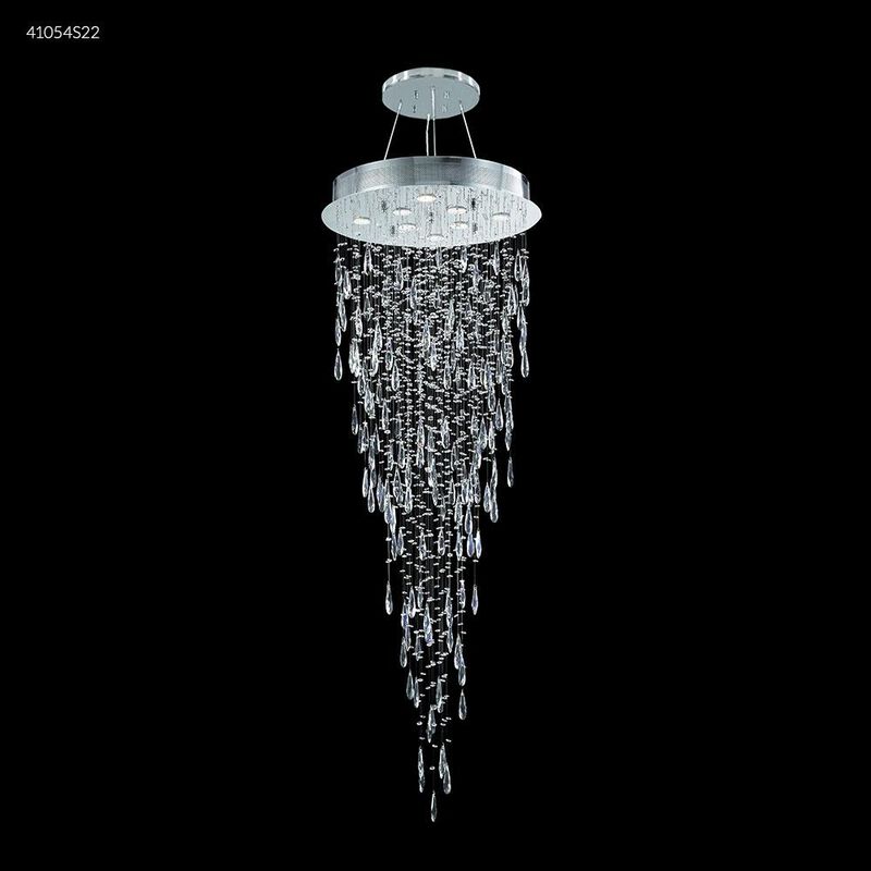 Crystal Rain Multi Light Pendant by James R. Moder