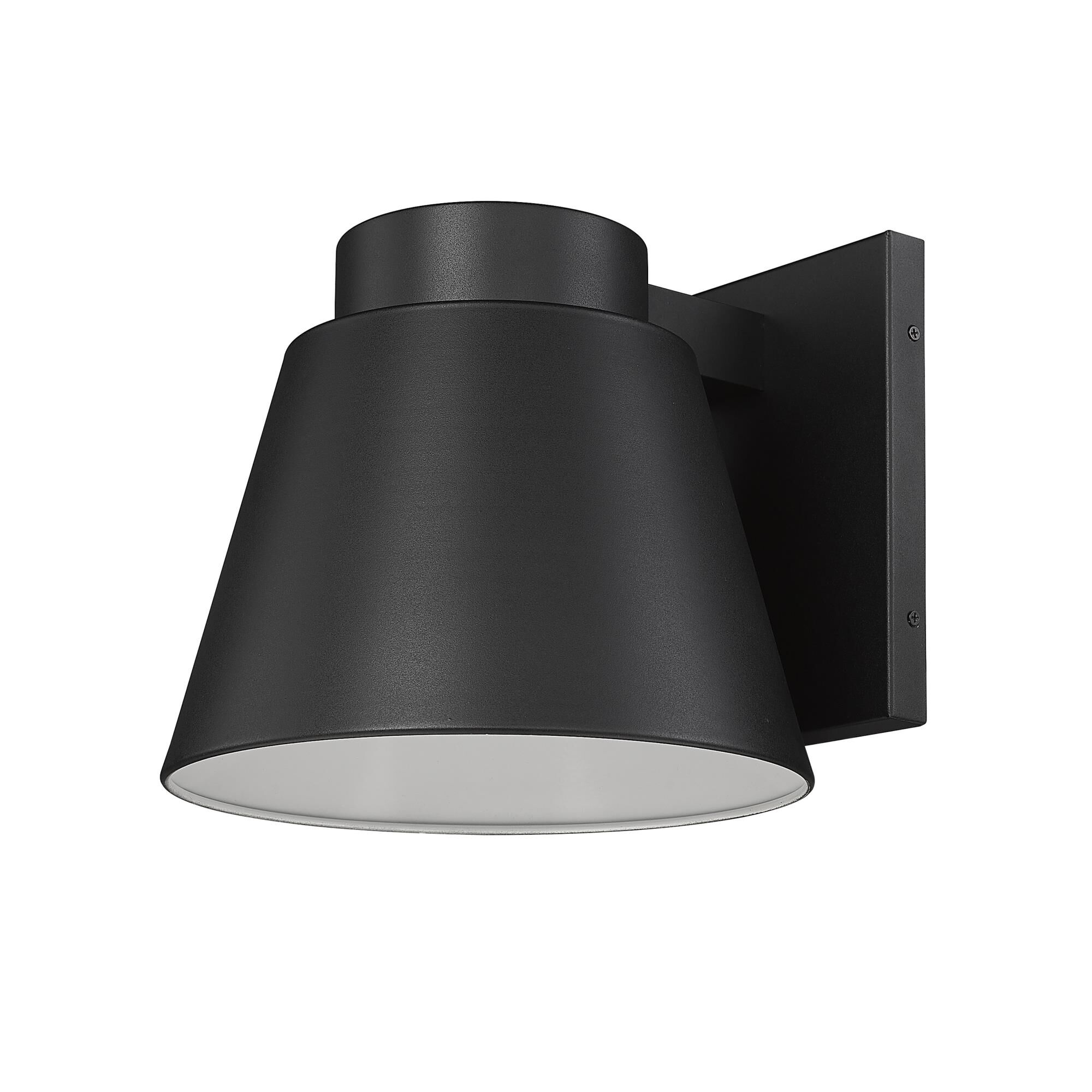 Shown in Black finish and Sandblast Aluminum shade