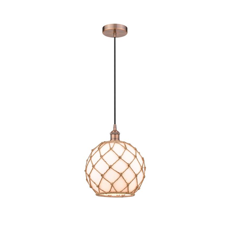 Innovations Lighting Bruno Marashlian Farmhouse Rope 10 Inch Mini Pendant