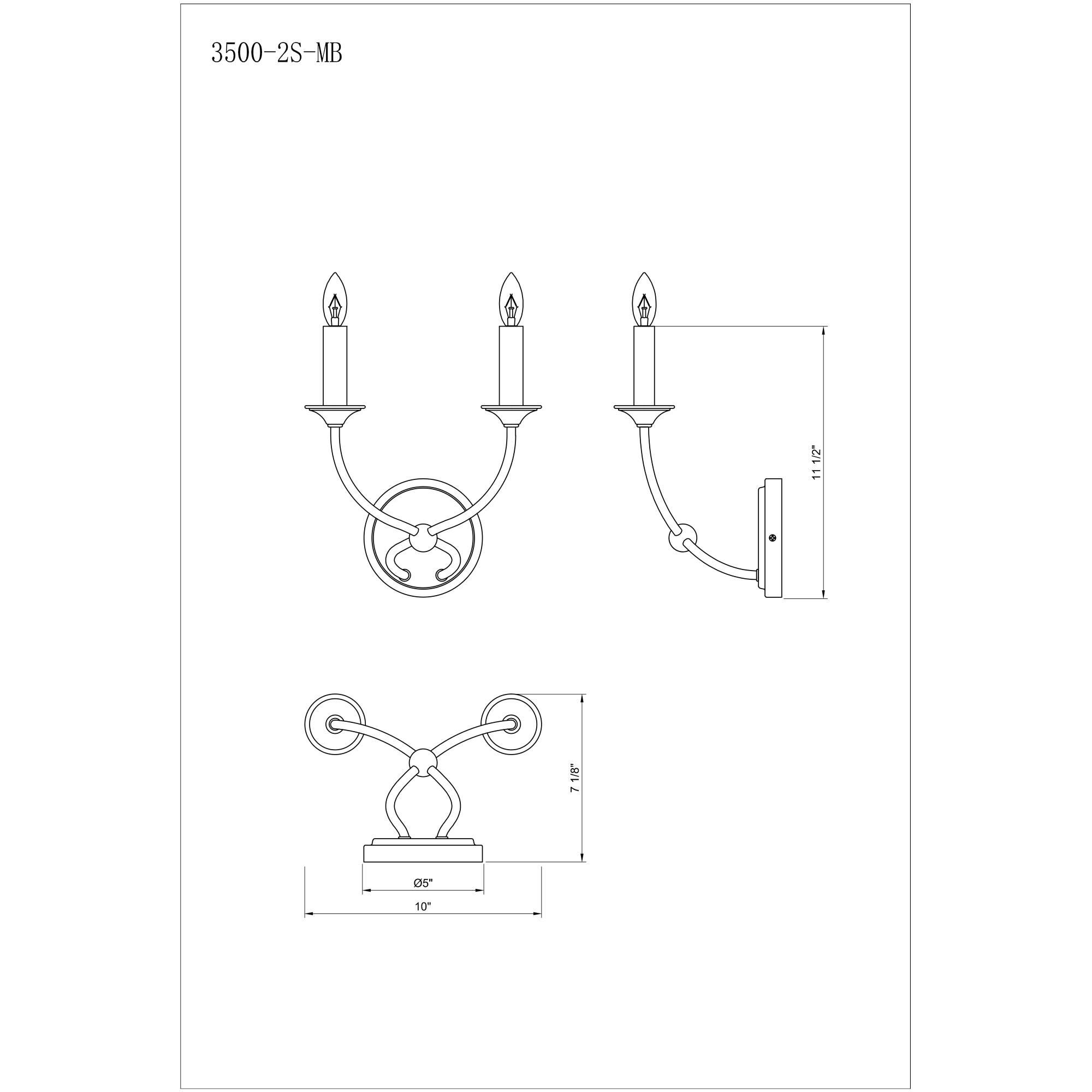 Arabella 11 Inch Wall Sconce by Z-Lite