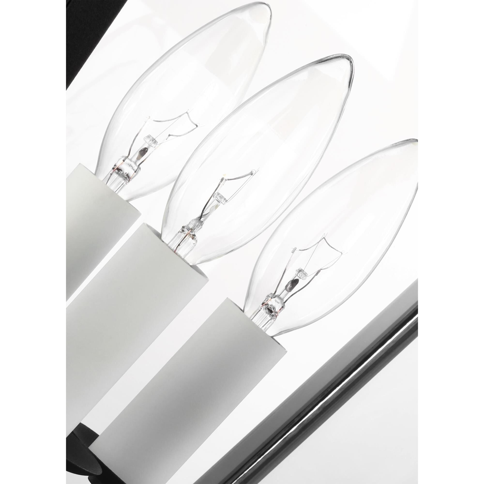 Shown in Textured Black finish and Clear glass