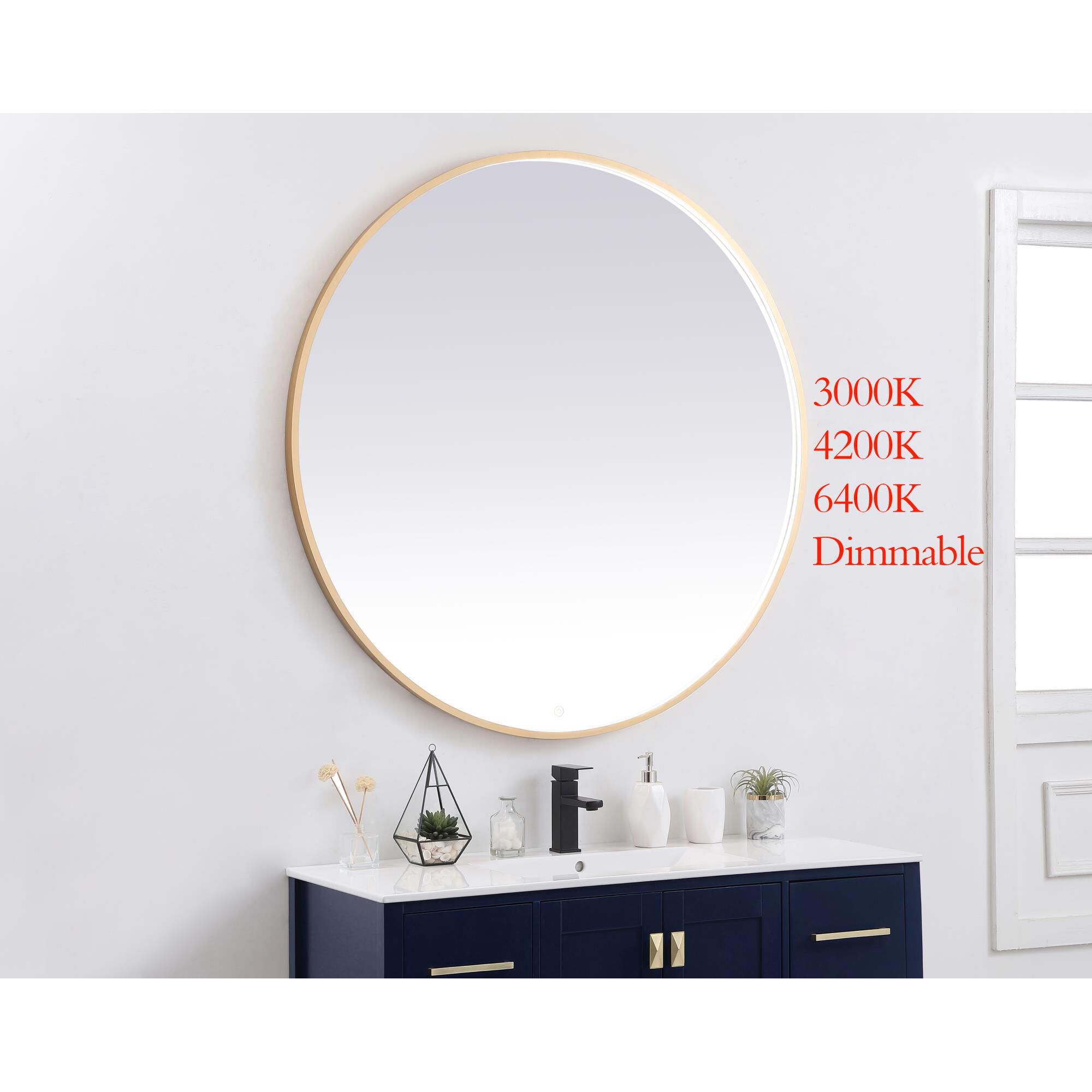 Pier LED Lighted Mirror by Elegant Decor