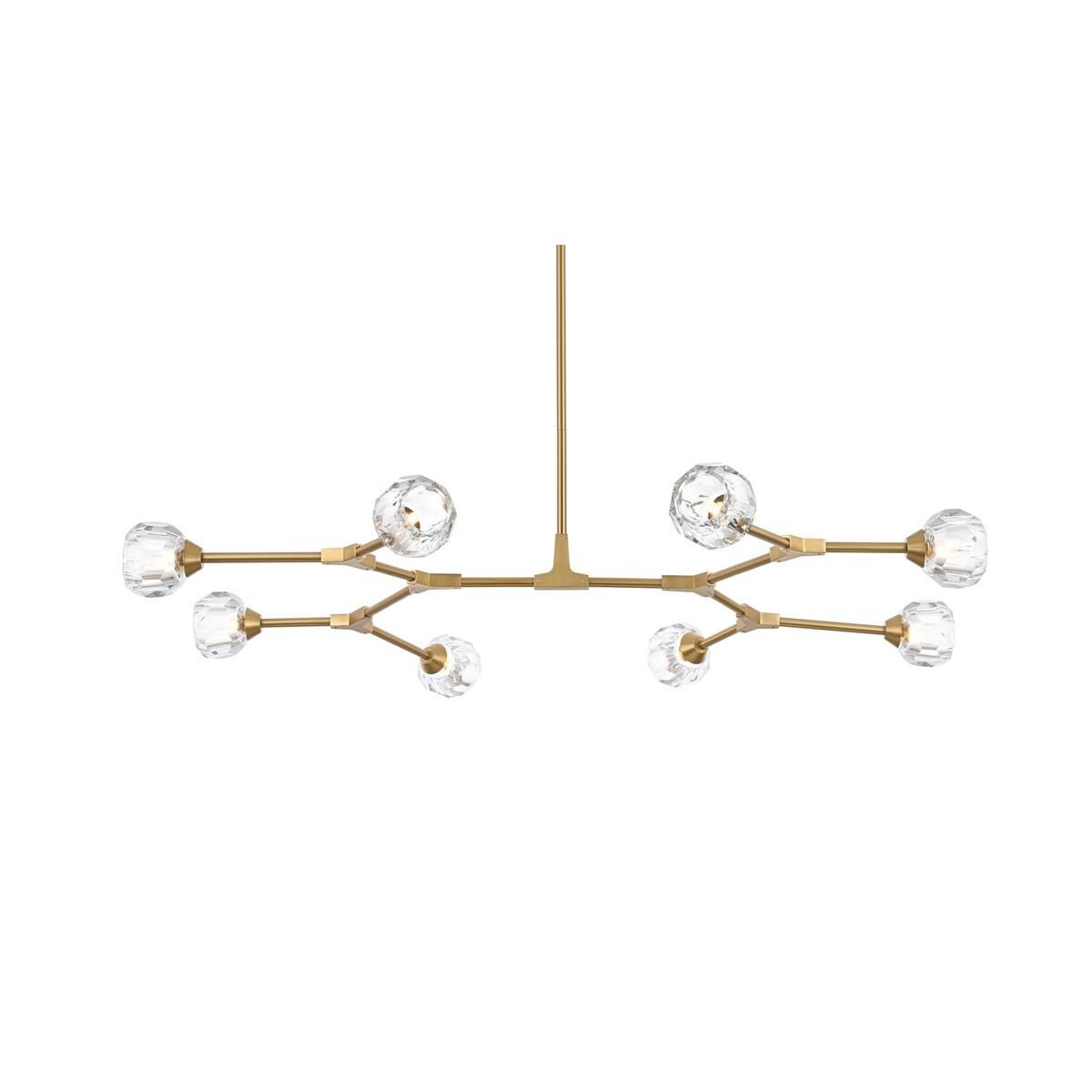 Shown in Gold  finish and RC Clear crystal and Clear glass