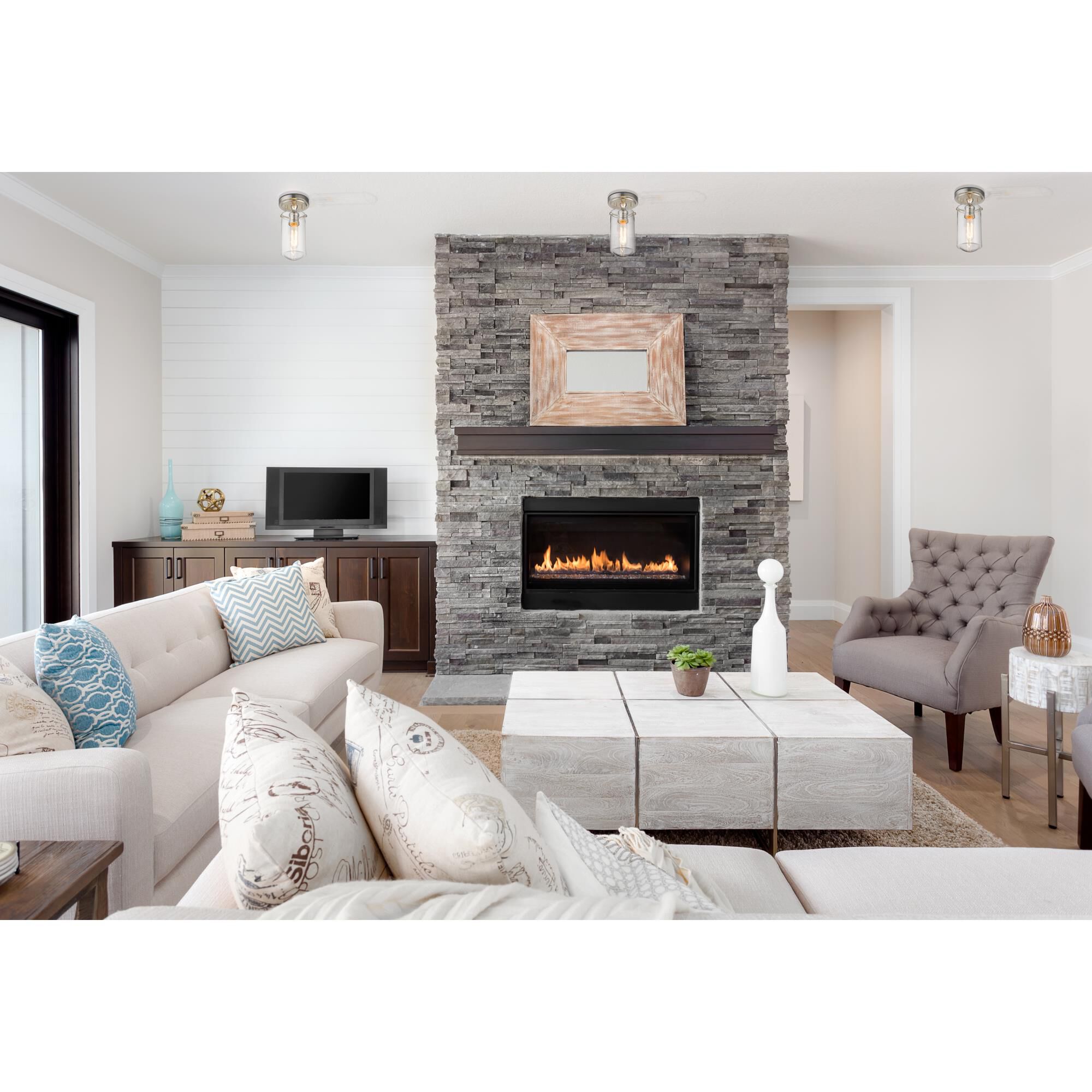 Delaney 5 Inch 1 Light Flush Mount by Z-Lite