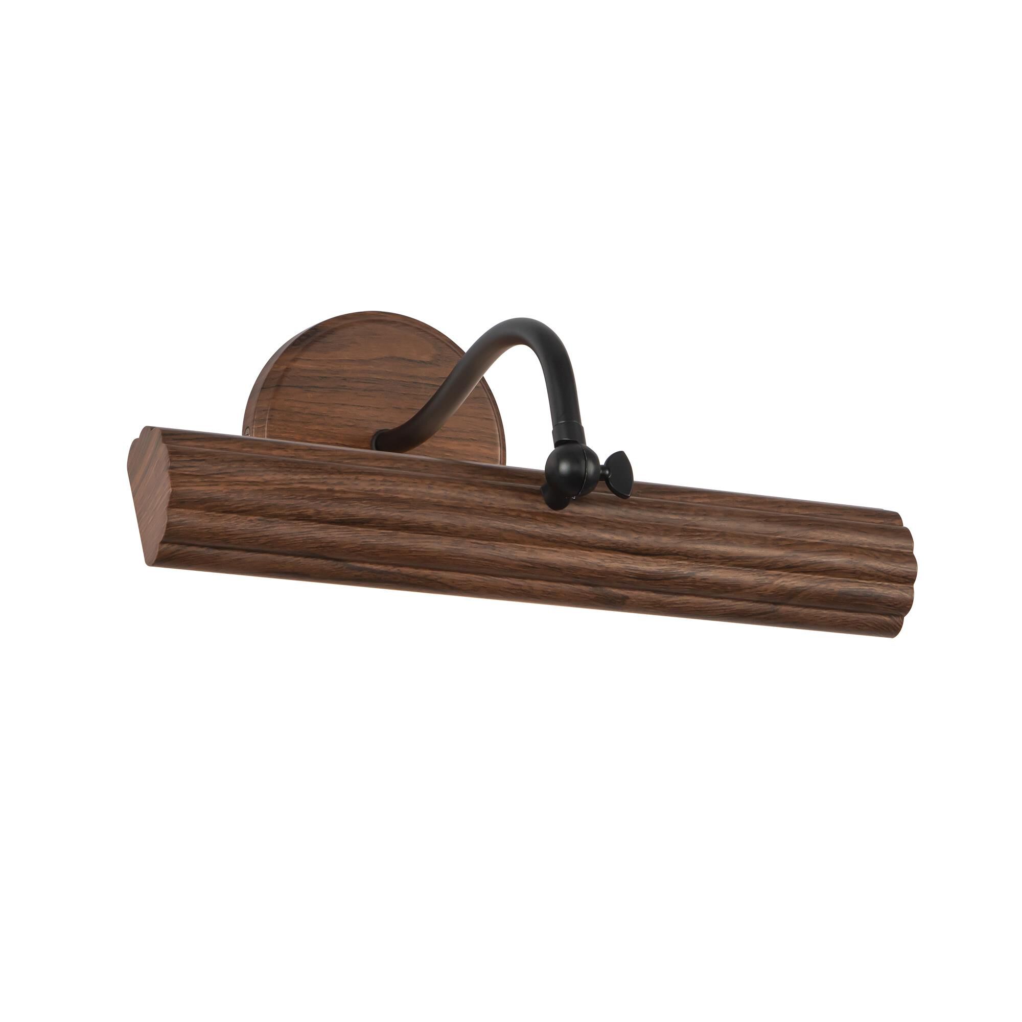 Shown in Walnut finish and Frosted Acrylic Diffuser glass and Aluminum shade