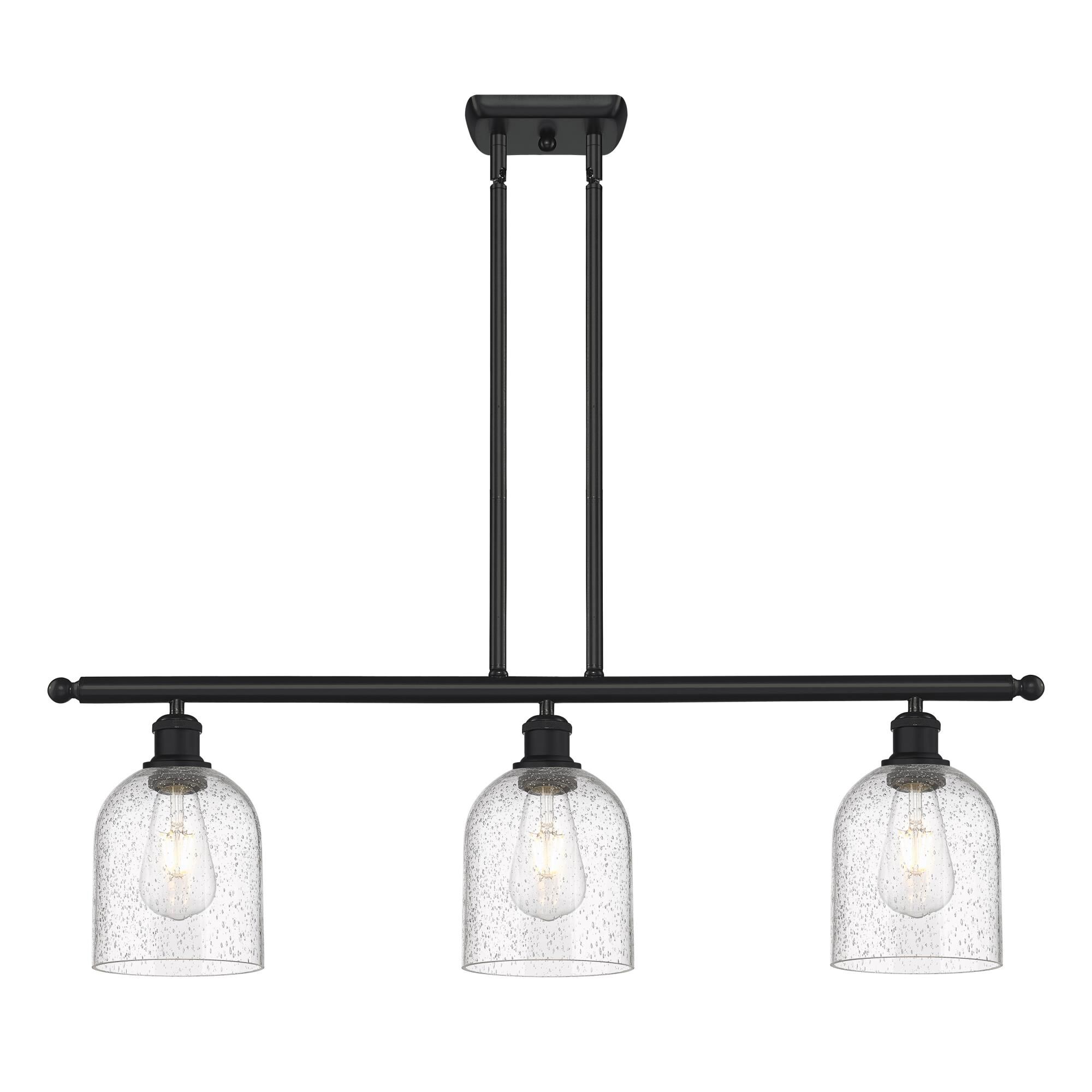 Shown in Matte Black finish and Seedy glass