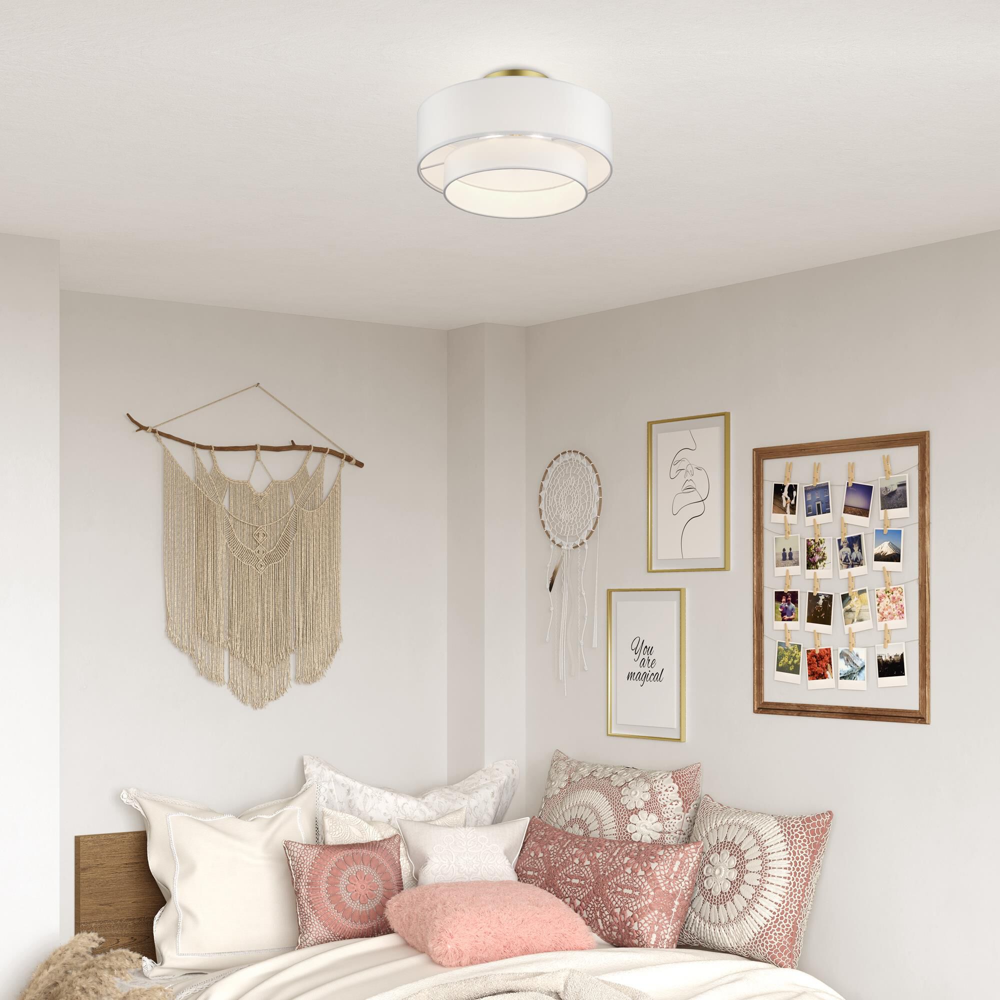 Manorwood 15 Inch Semi Flush Mount by Livex Lighting