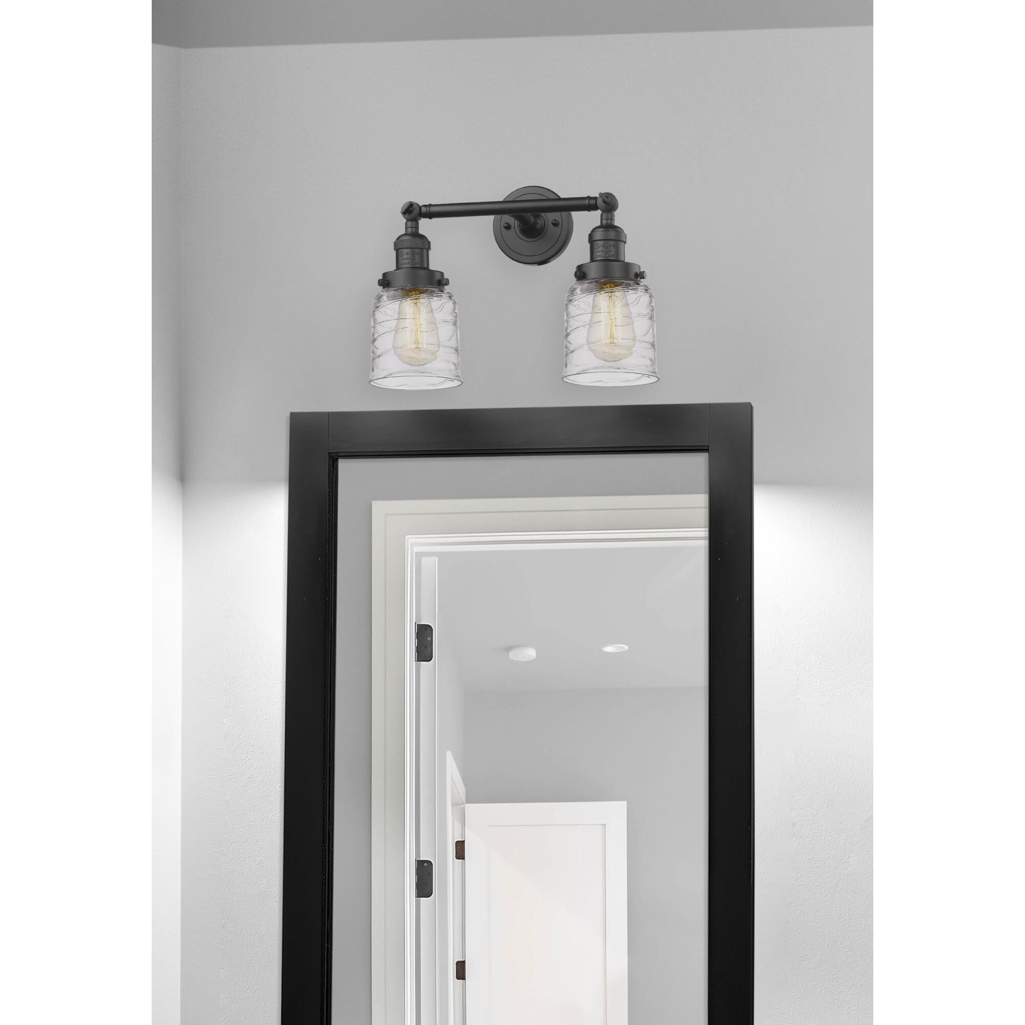 Bruno Marashlian Small Bell 16 Inch 2 Light Bath Vanity Light by Innovations Lighting