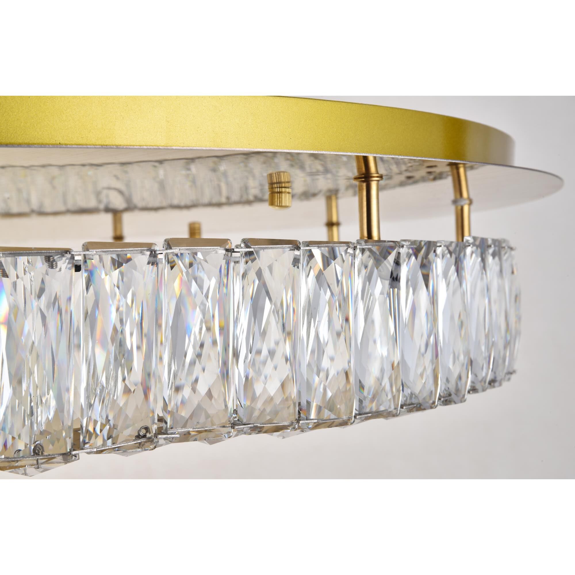 Shown in Gold finish and Clear Royal Cut crystal