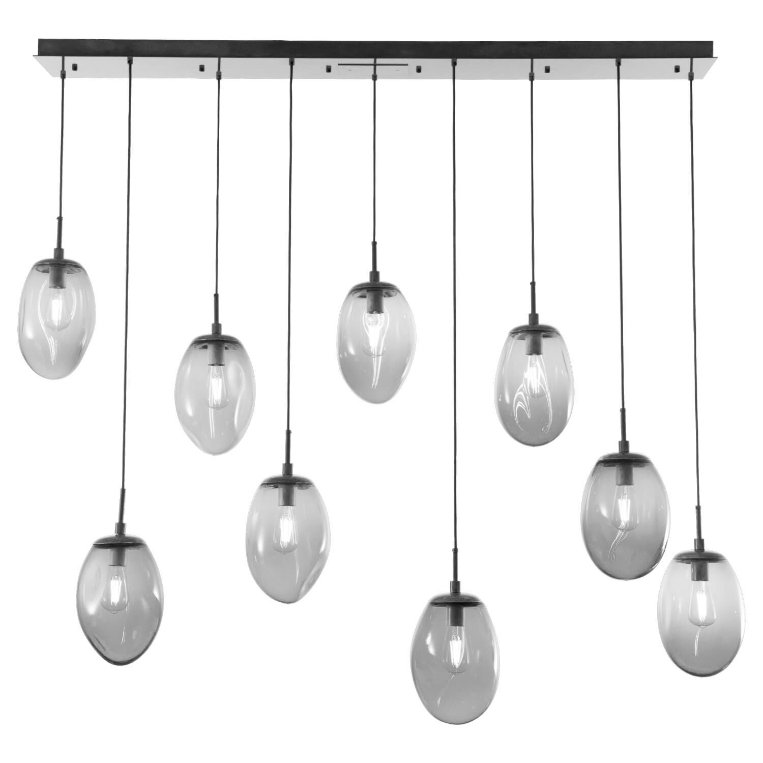 Levi Wilson Nebula 68 Inch 9 Light Linear Suspension Light by Hammerton Studio