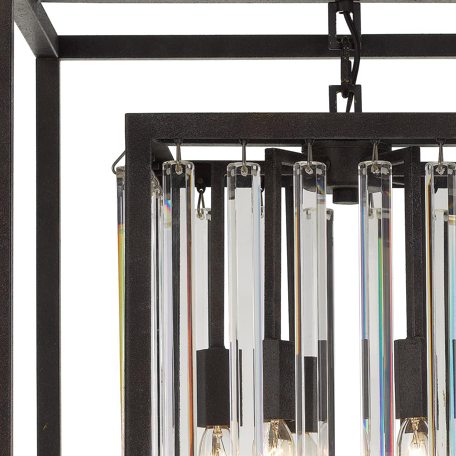 Shown in Forged Bronze finish and Hand Cut crystal