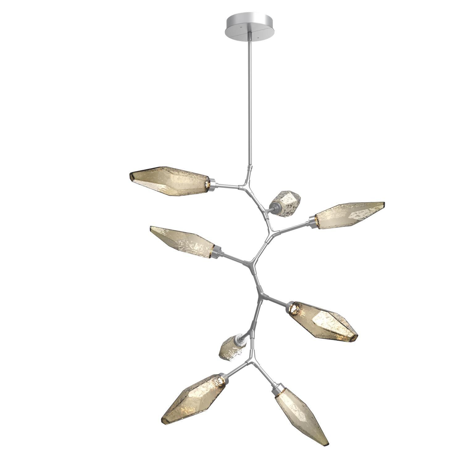 Shown in Classic Silver finish and Chilled Blown And Bronze glass