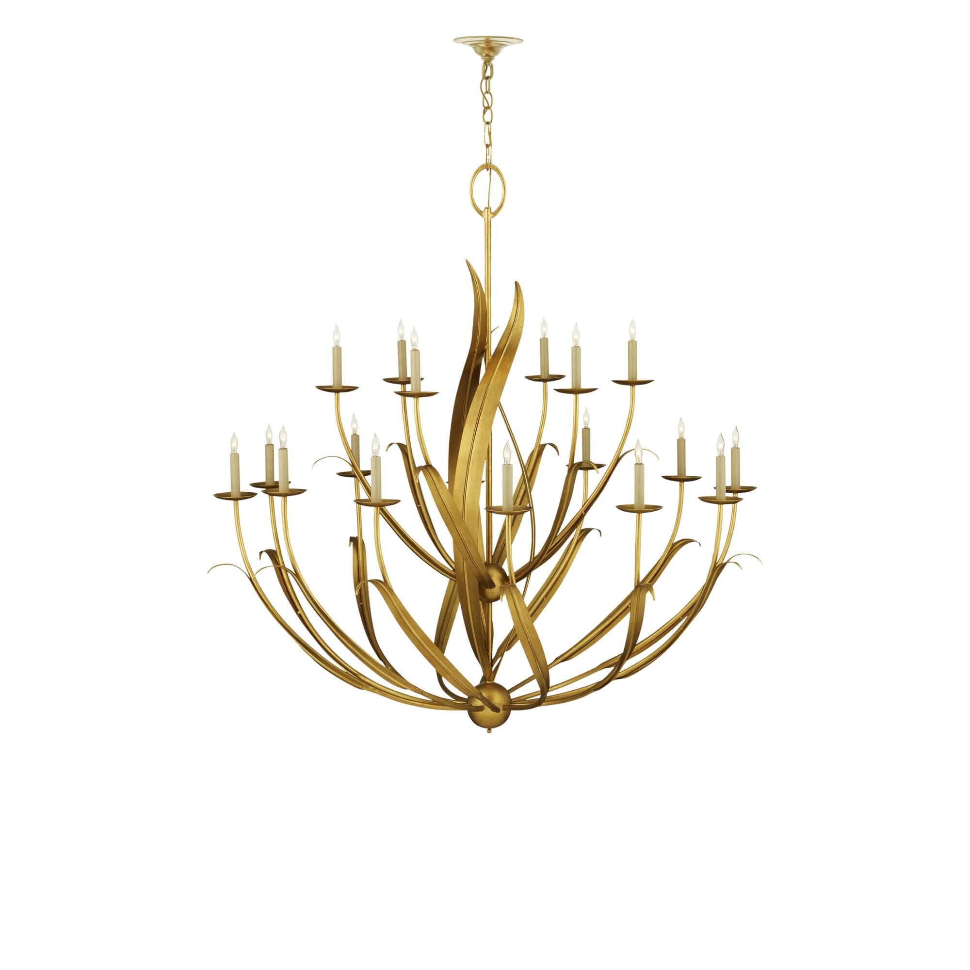 Menefee 49 Inch 18 Light Chandelier by Currey and Company