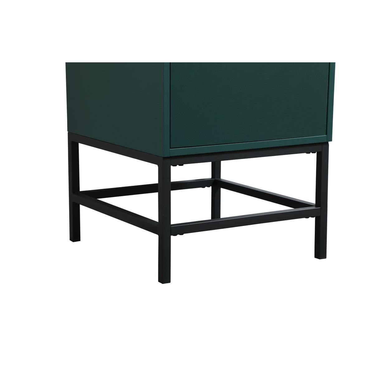 Shown in Green finish and Without Backsplash accent