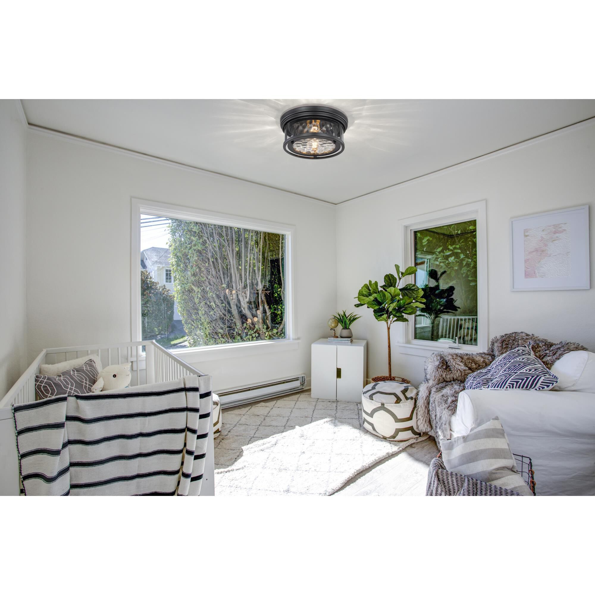 Clarion 12 Inch 2 Light Flush Mount by Z-Lite