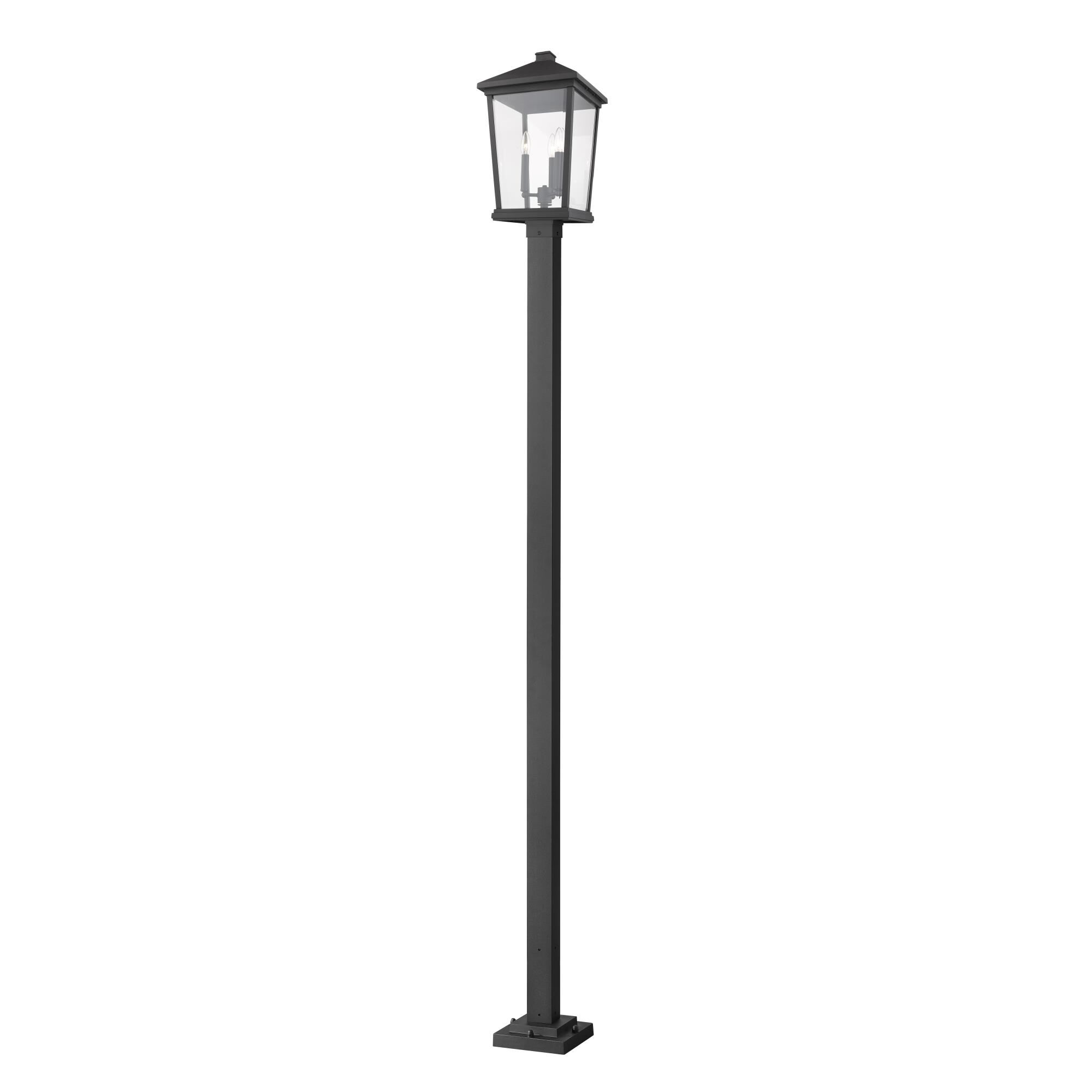 Beacon 107 Inch Tall 3 Light Outdoor Post Lamp by Z-Lite