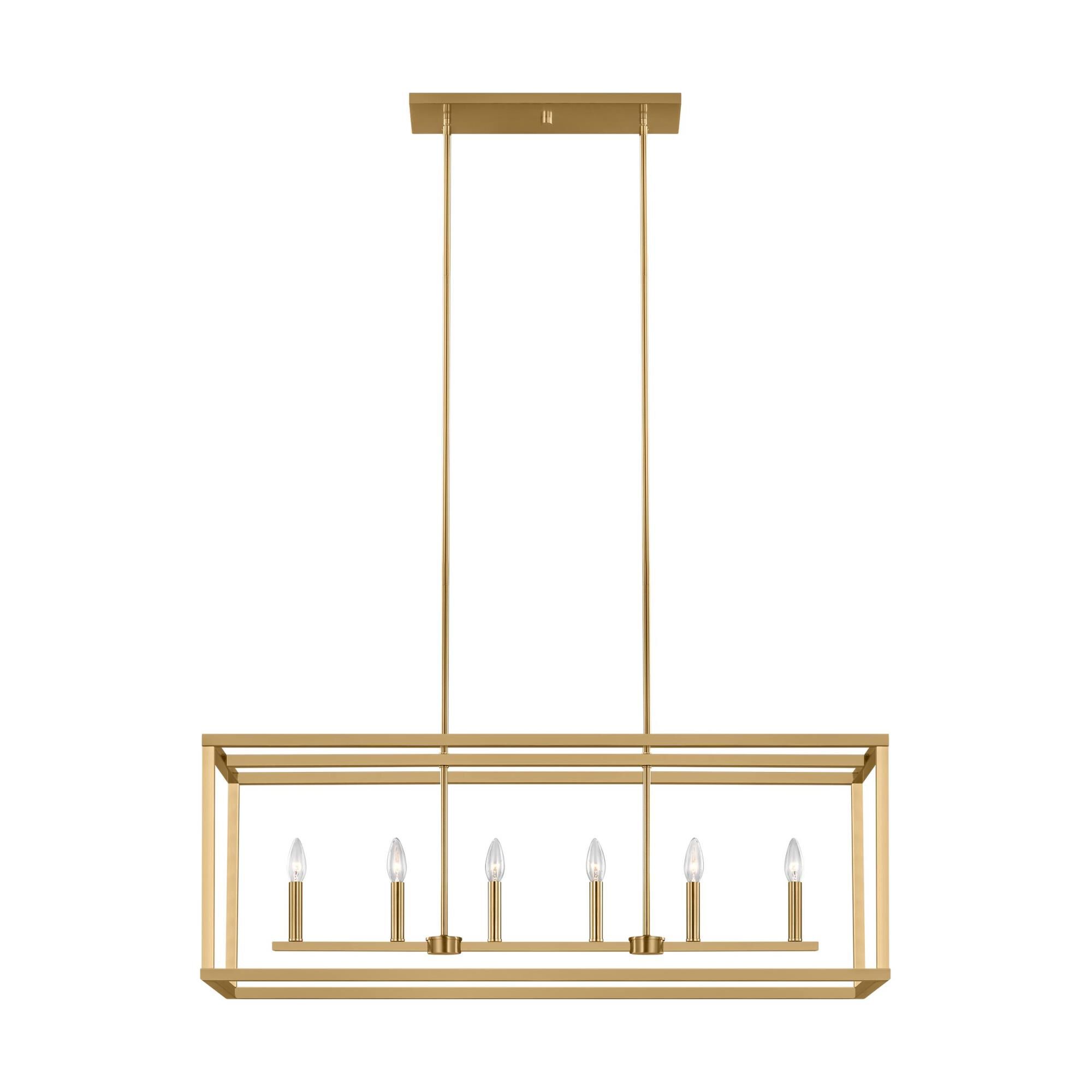 Moffet Street 42 Inch 6 Light Linear Suspension Light by Generation Lighting