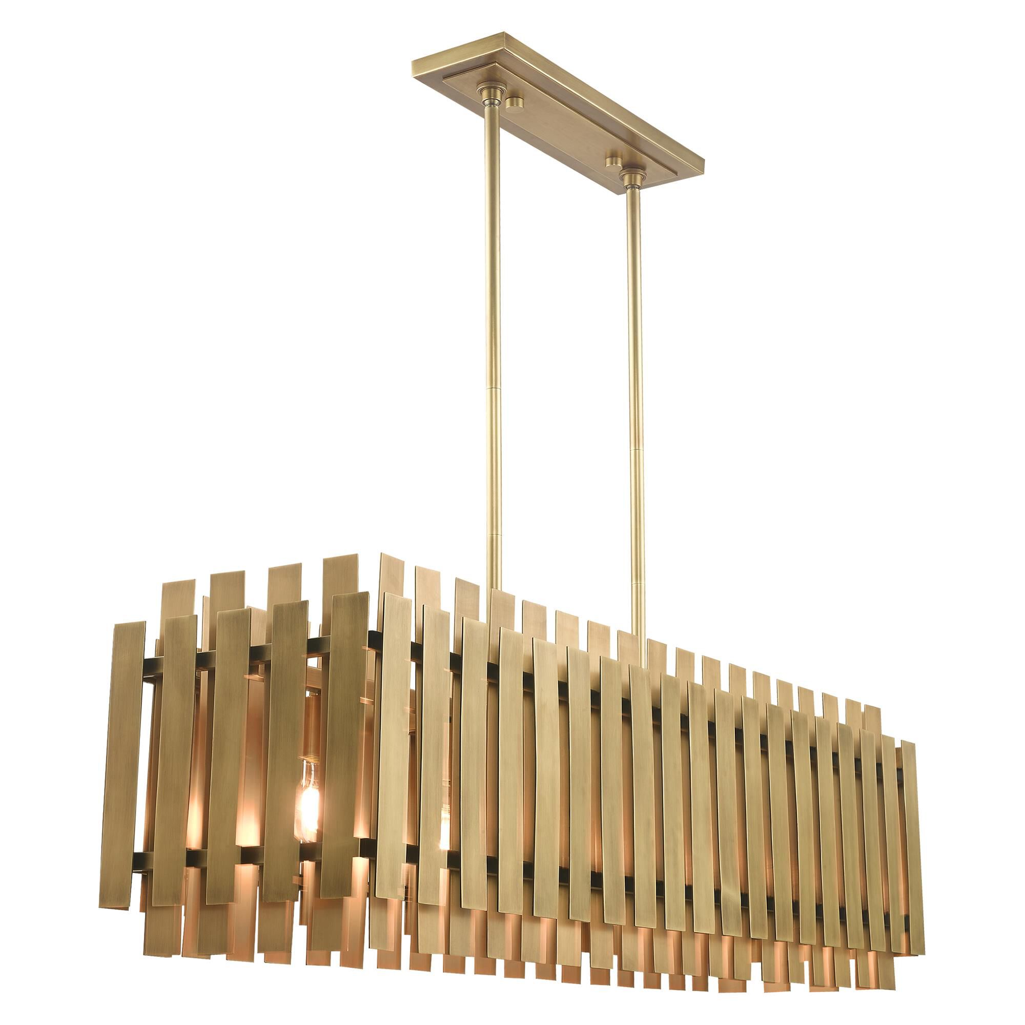 Shown in Natural Brass finish and Natural Brass Metal shade