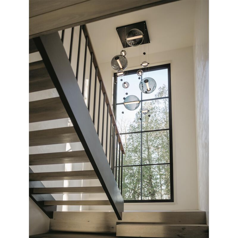 Abacus 36 Inch Linear Chandelier by Hubbardton Forge