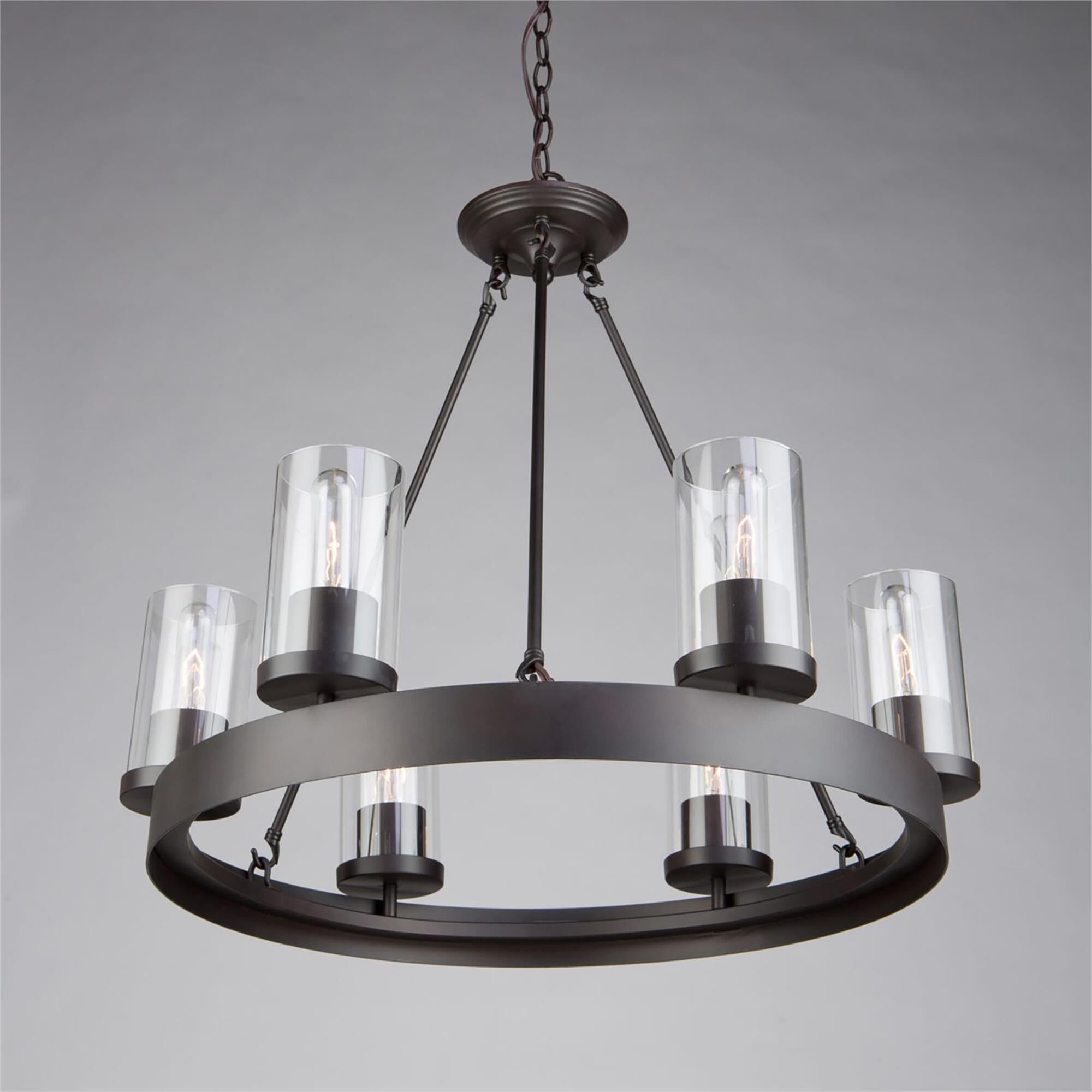 Menlo Park 26 Inch 6 Light Chandelier,