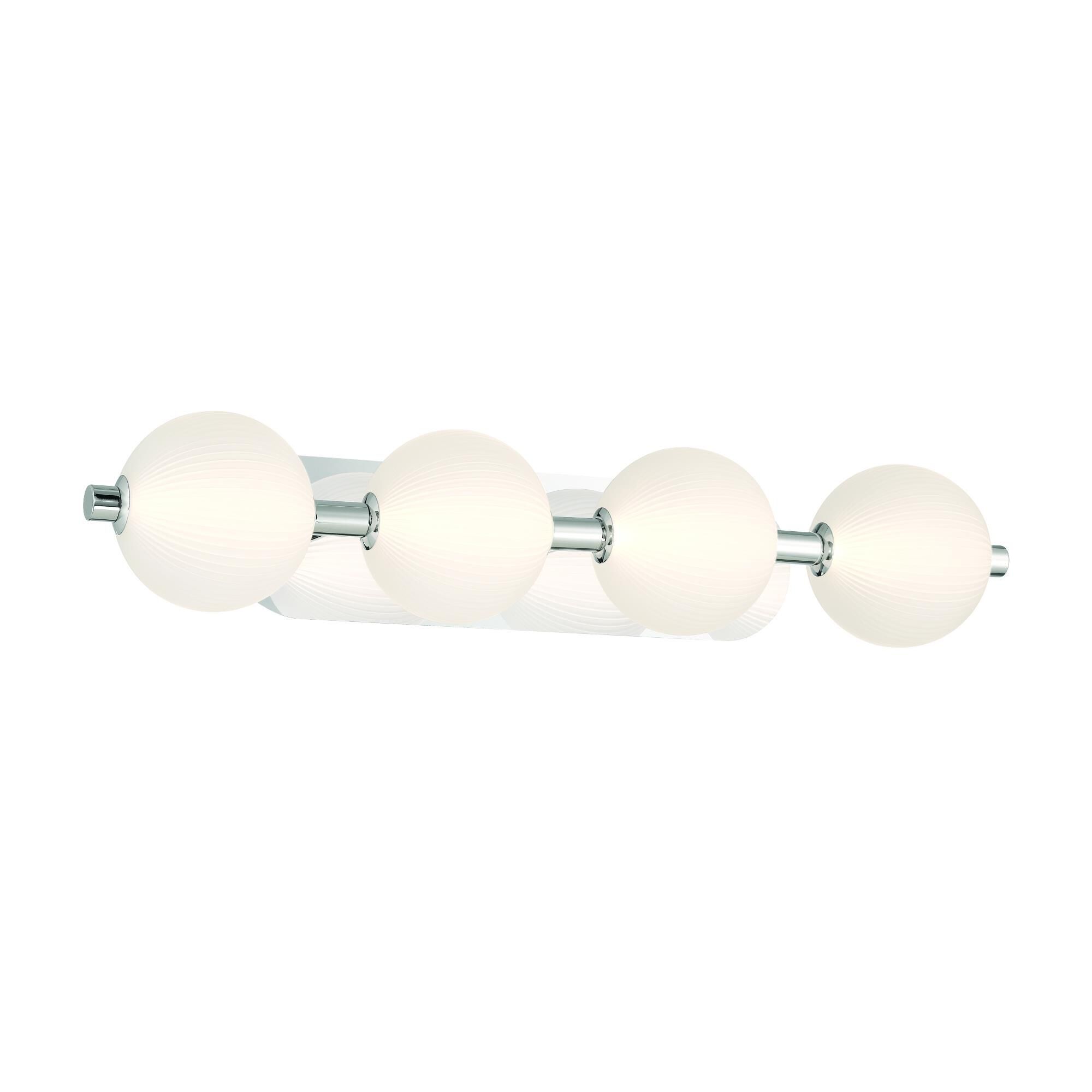 Shown in Nickel finish and Opal Ribbed  glass