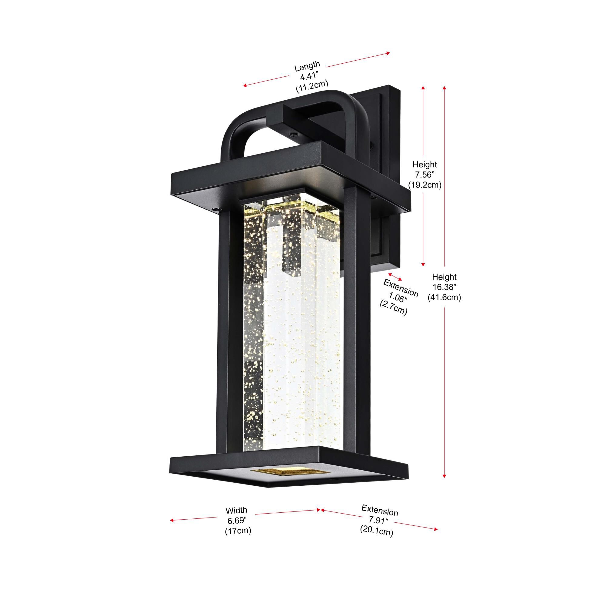 Uriah 16 inch Outdoor Wall Light by Elegant Lighting